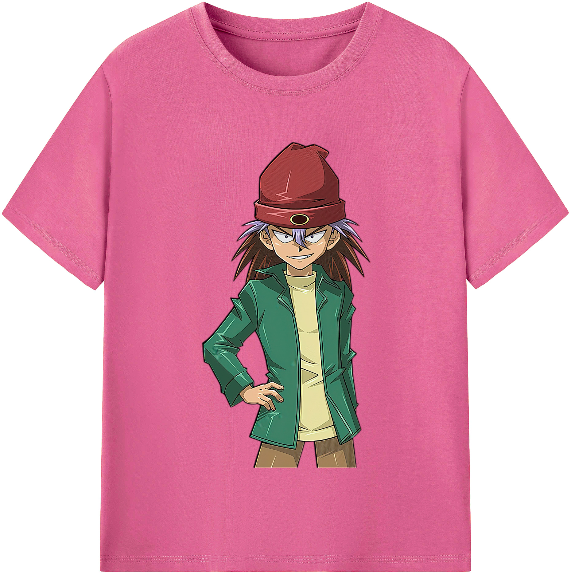 （画像用） 遊☆戯☆王 Yu-Gi-Oh! レディースカジュアルプリントTシャツ（綿100％）