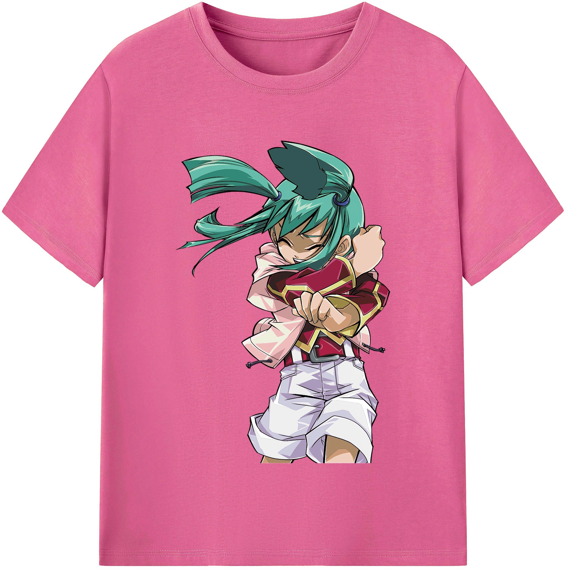 （画像用） 遊☆戯☆王 Yu-Gi-Oh! レディースカジュアルプリントTシャツ（綿100％）