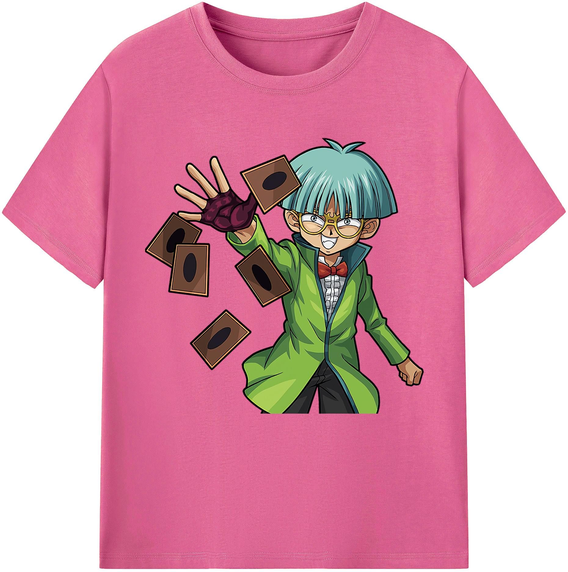 （画像用） 遊☆戯☆王 Yu-Gi-Oh! レディースカジュアルプリントTシャツ（綿100％）