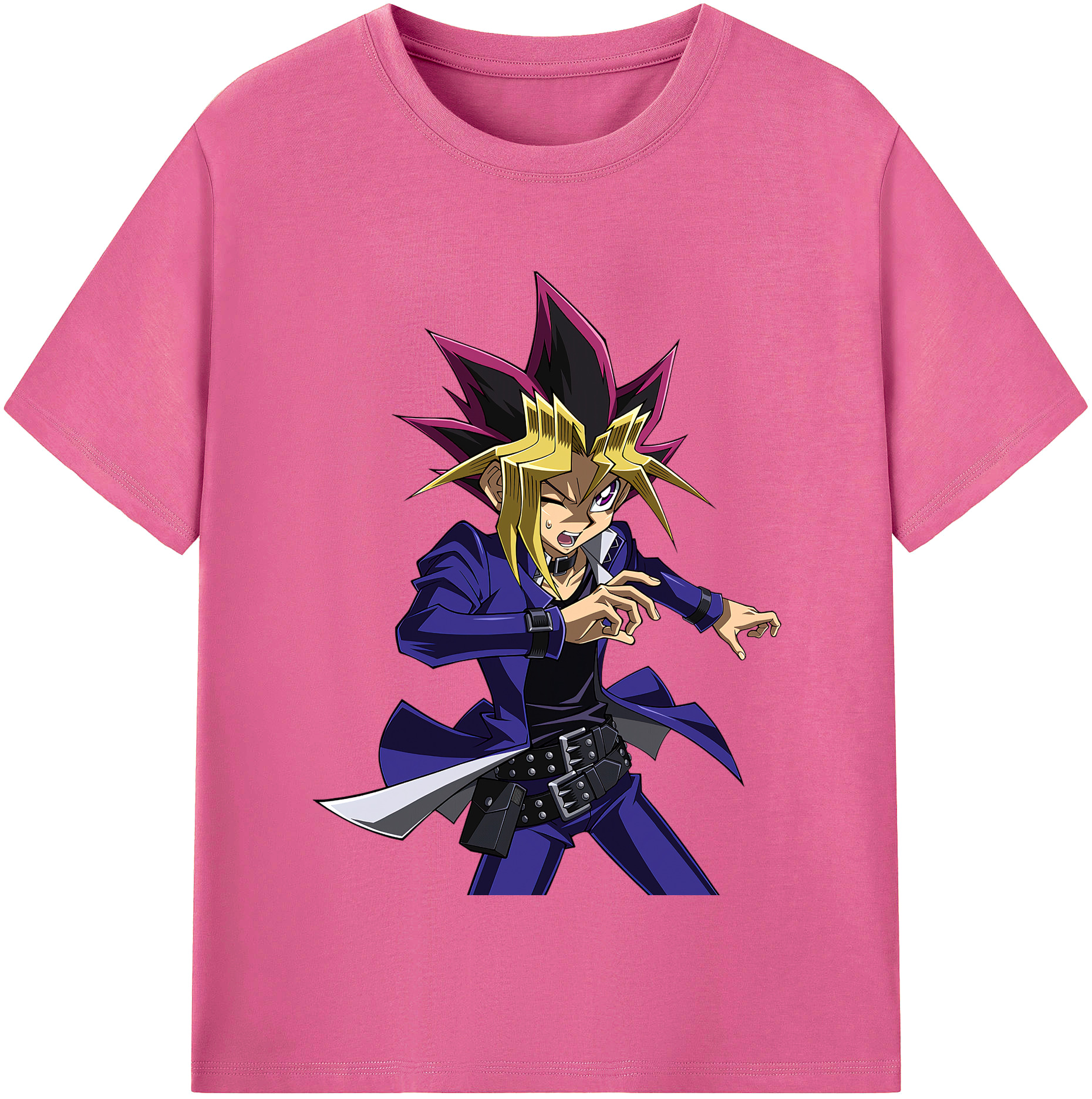 （画像用） 遊☆戯☆王 Yu-Gi-Oh! レディースカジュアルプリントTシャツ（綿100％）