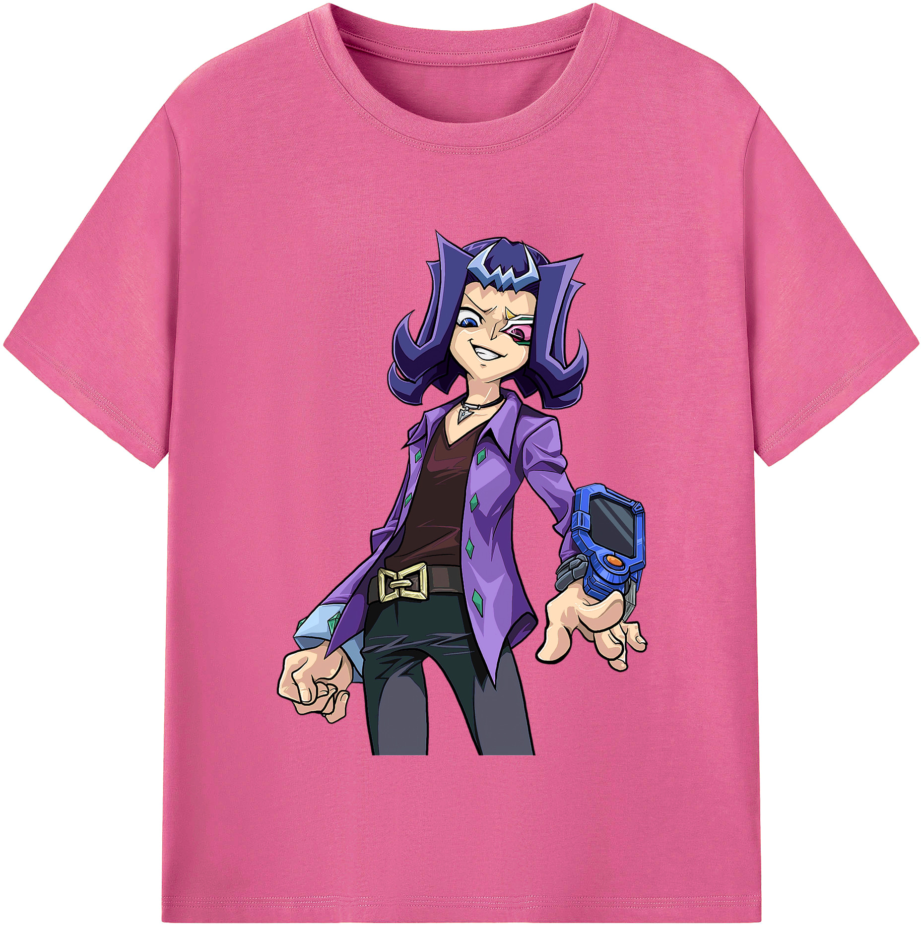 （画像用） 遊☆戯☆王 Yu-Gi-Oh! レディースカジュアルプリントTシャツ（綿100％）