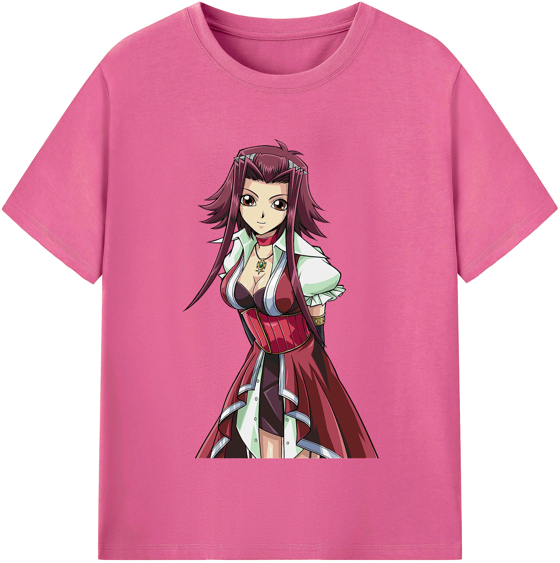 （画像用） 遊☆戯☆王 Yu-Gi-Oh! レディースカジュアルプリントTシャツ（綿100％）