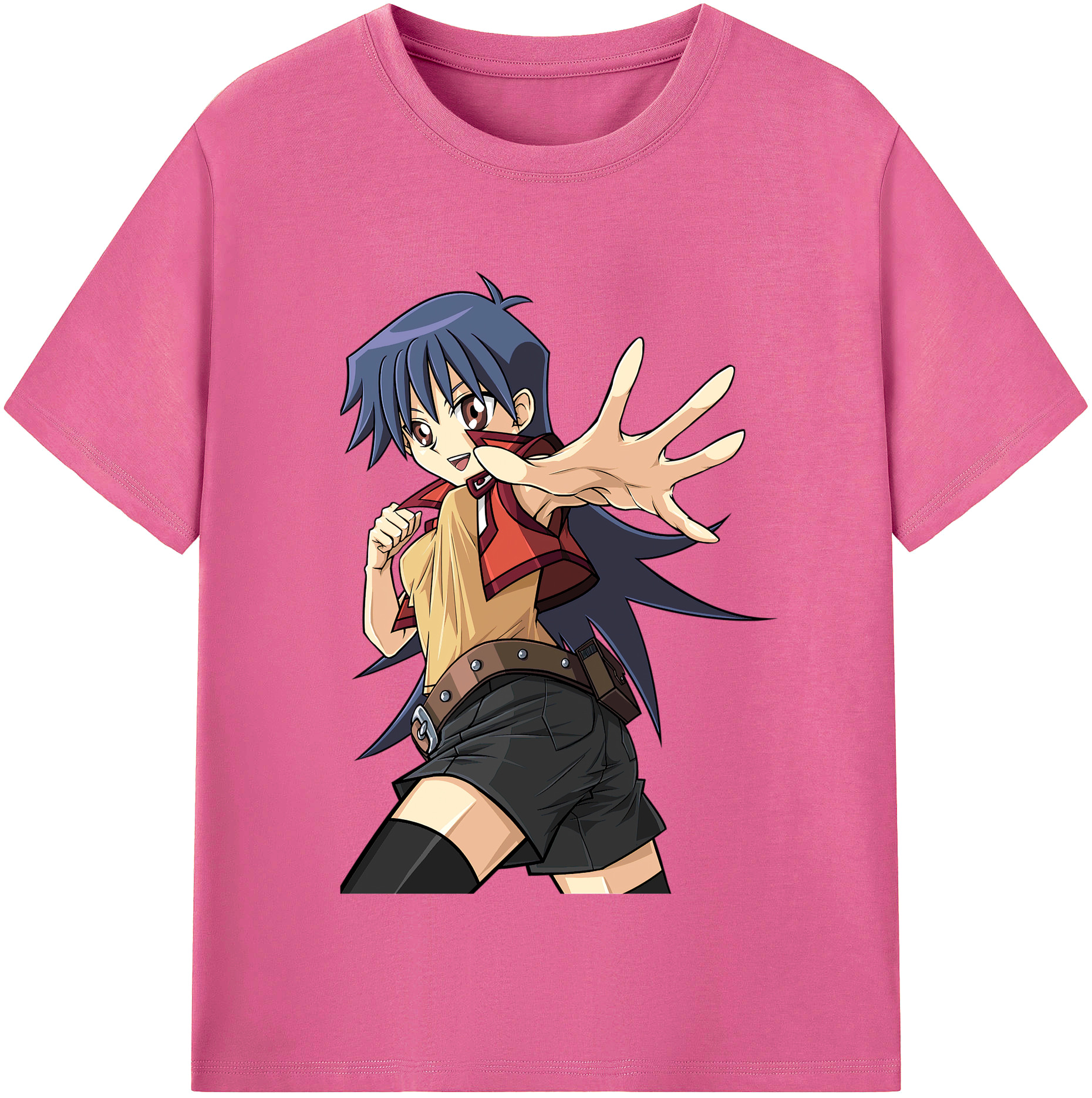 （画像用） 遊☆戯☆王 Yu-Gi-Oh! レディースカジュアルプリントTシャツ（綿100％）
