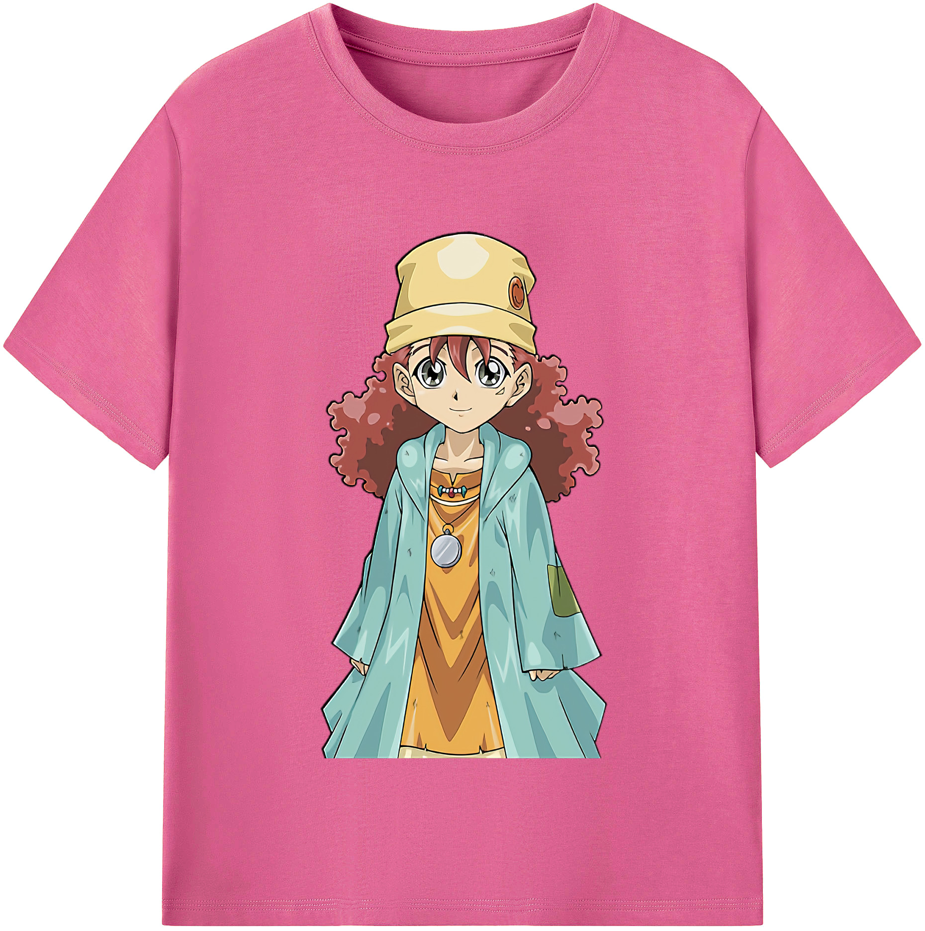 （画像用） 遊☆戯☆王 Yu-Gi-Oh! レディースカジュアルプリントTシャツ（綿100％）
