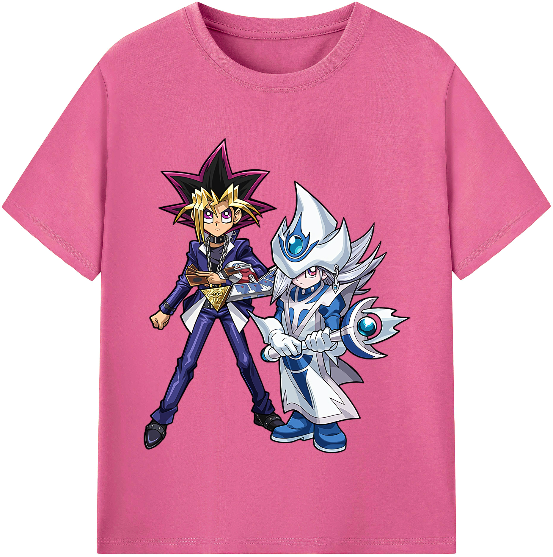 （画像用） 遊☆戯☆王 Yu-Gi-Oh! レディースカジュアルプリントTシャツ（綿100％）