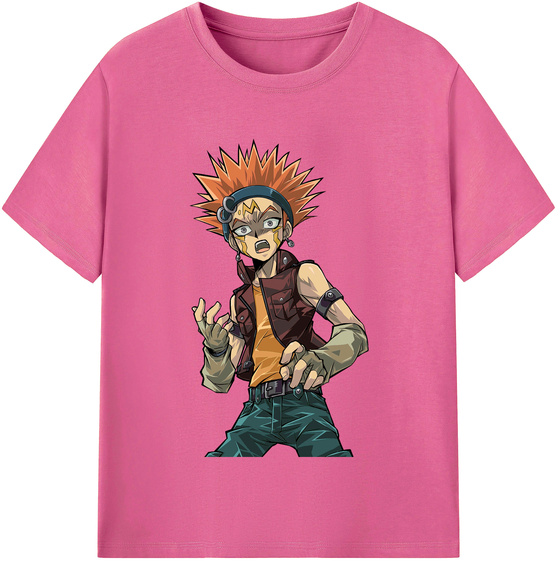 （画像用） 遊☆戯☆王 Yu-Gi-Oh! レディースカジュアルプリントTシャツ（綿100％）