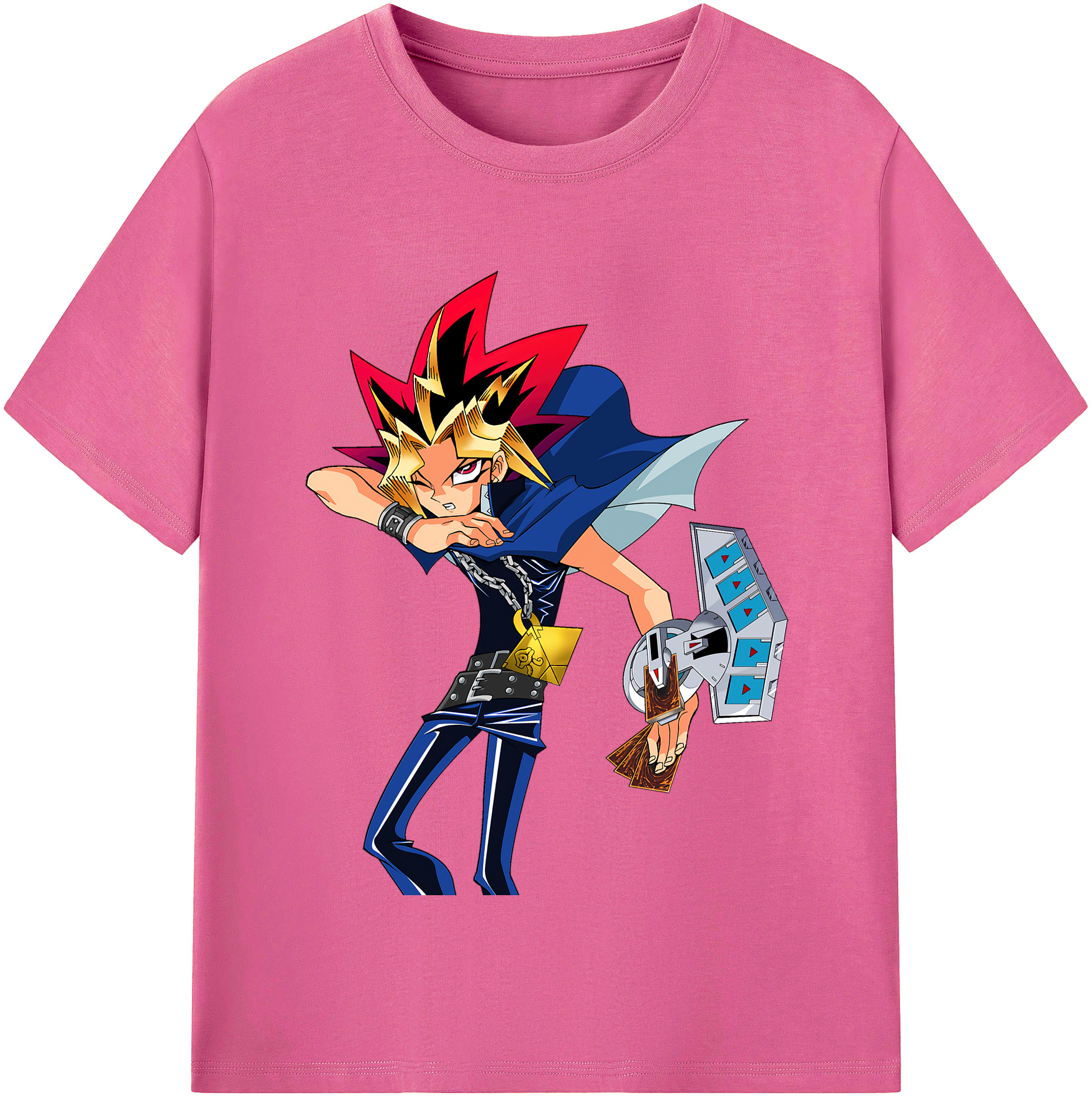 （画像用） 遊☆戯☆王 Yu-Gi-Oh! レディースカジュアルプリントTシャツ（綿100％）