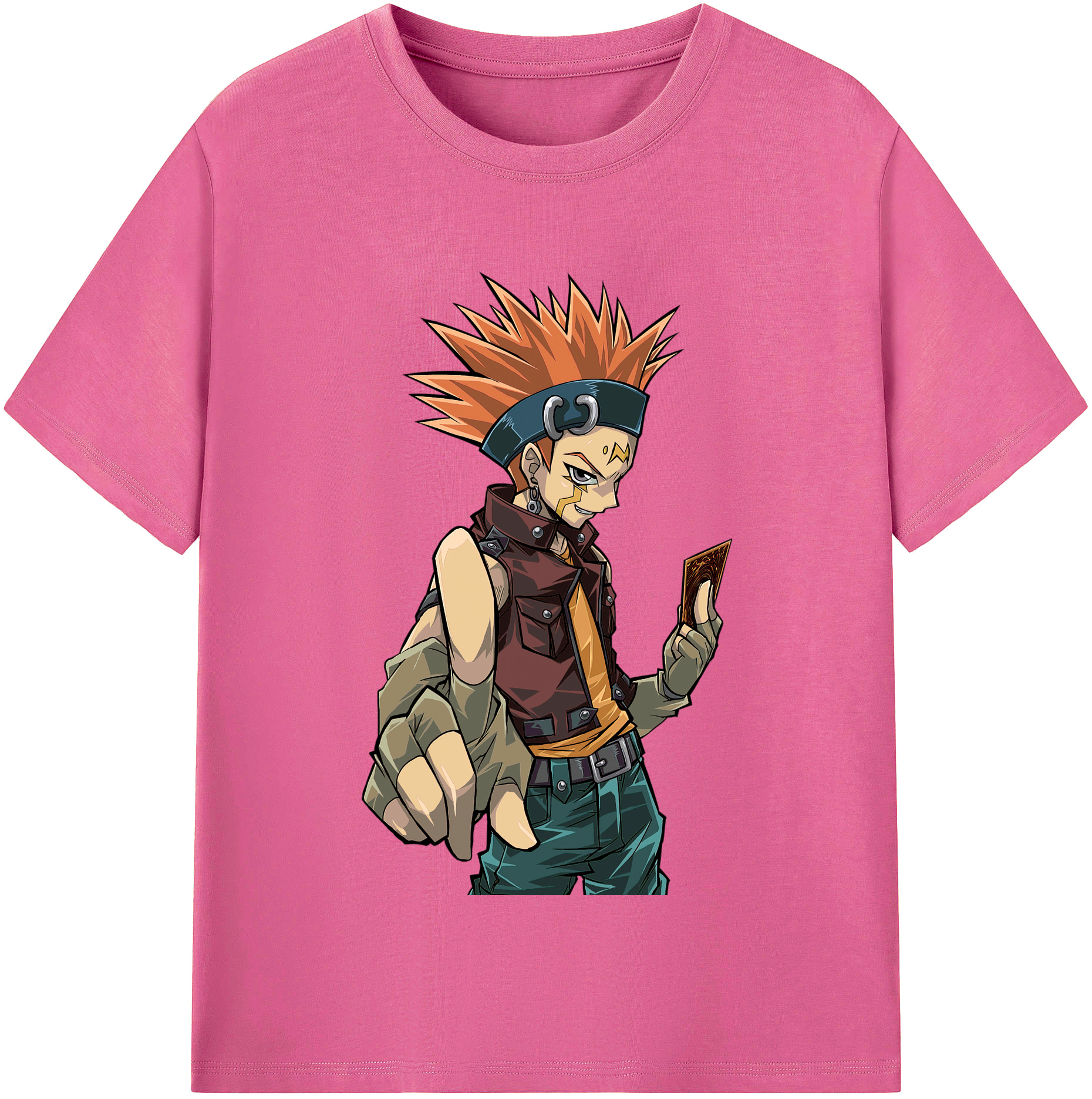 （画像用） 遊☆戯☆王 Yu-Gi-Oh! レディースカジュアルプリントTシャツ（綿100％）