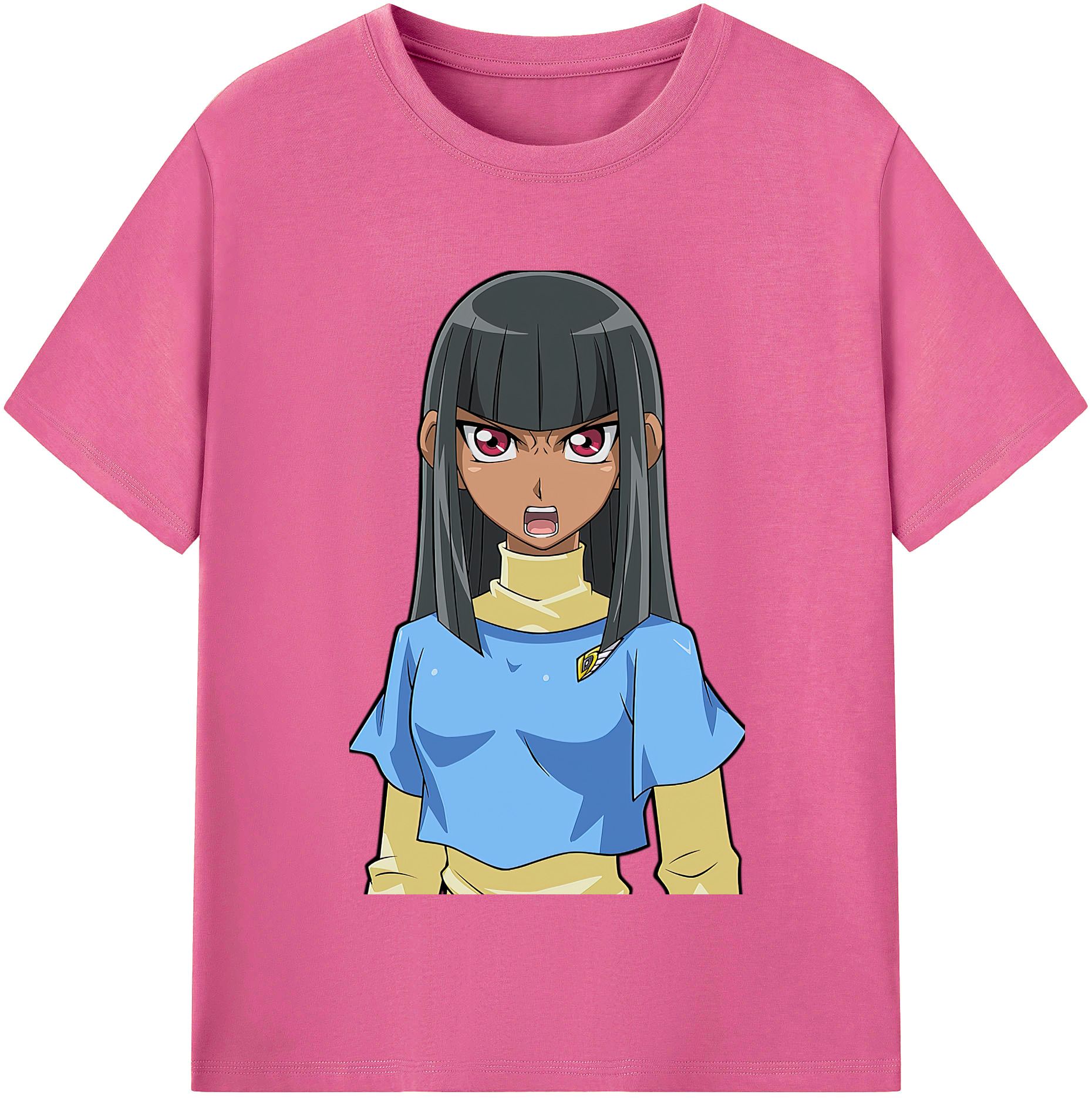 （画像用） 遊☆戯☆王 Yu-Gi-Oh! レディースカジュアルプリントTシャツ（綿100％）