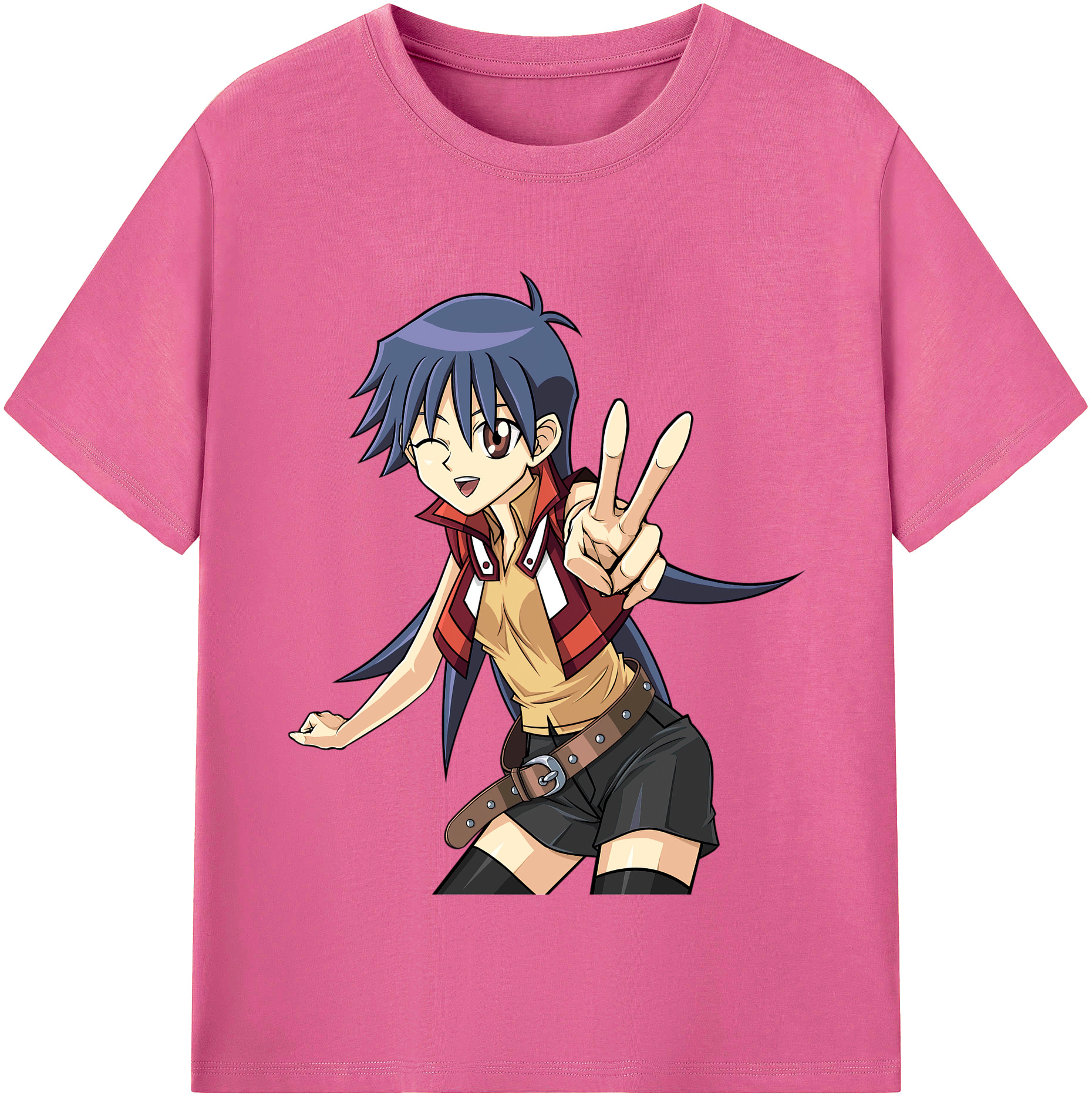（画像用） 遊☆戯☆王 Yu-Gi-Oh! レディースカジュアルプリントTシャツ（綿100％）