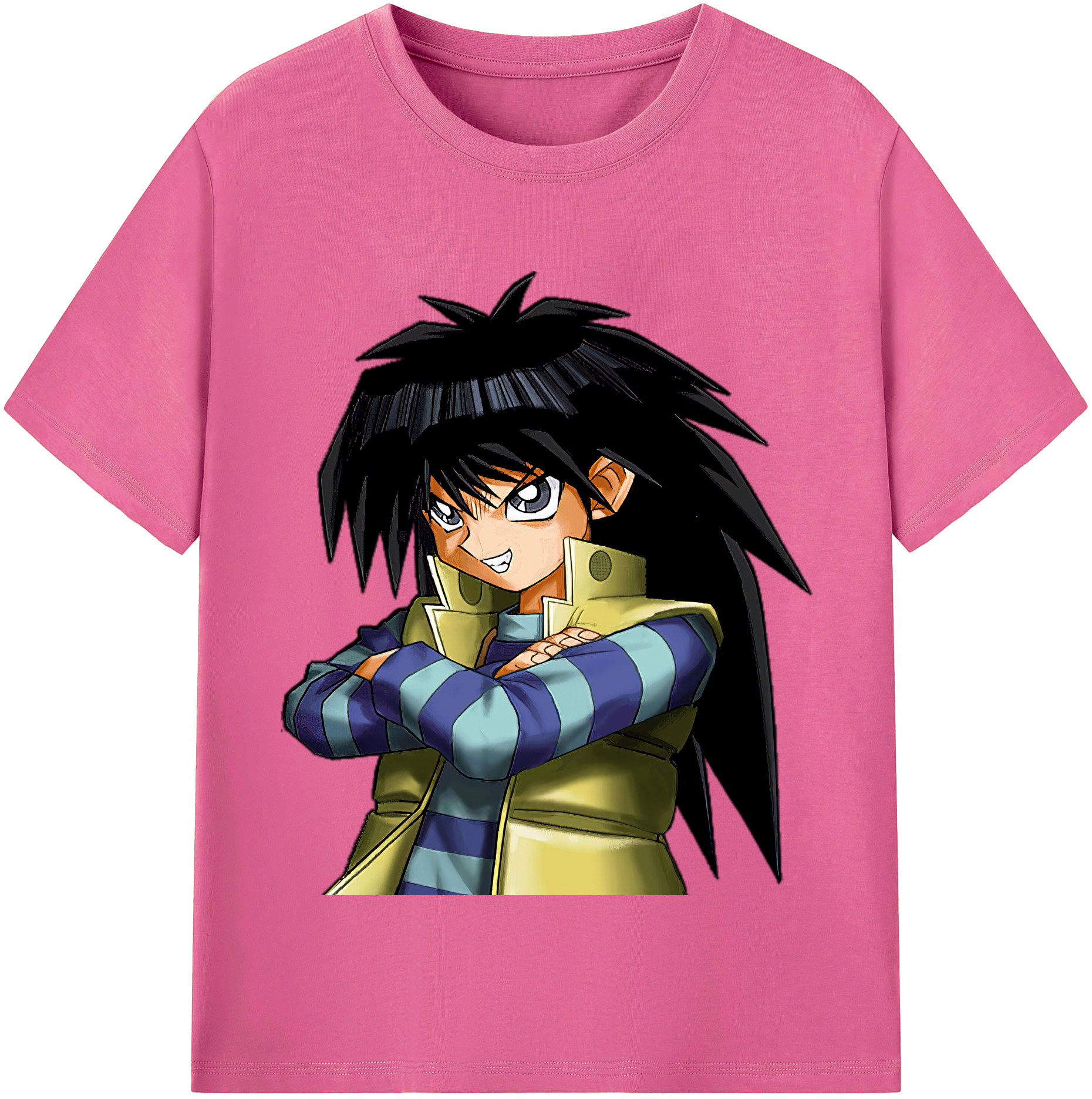 （画像用） 遊☆戯☆王 Yu-Gi-Oh! レディースカジュアルプリントTシャツ（綿100％）