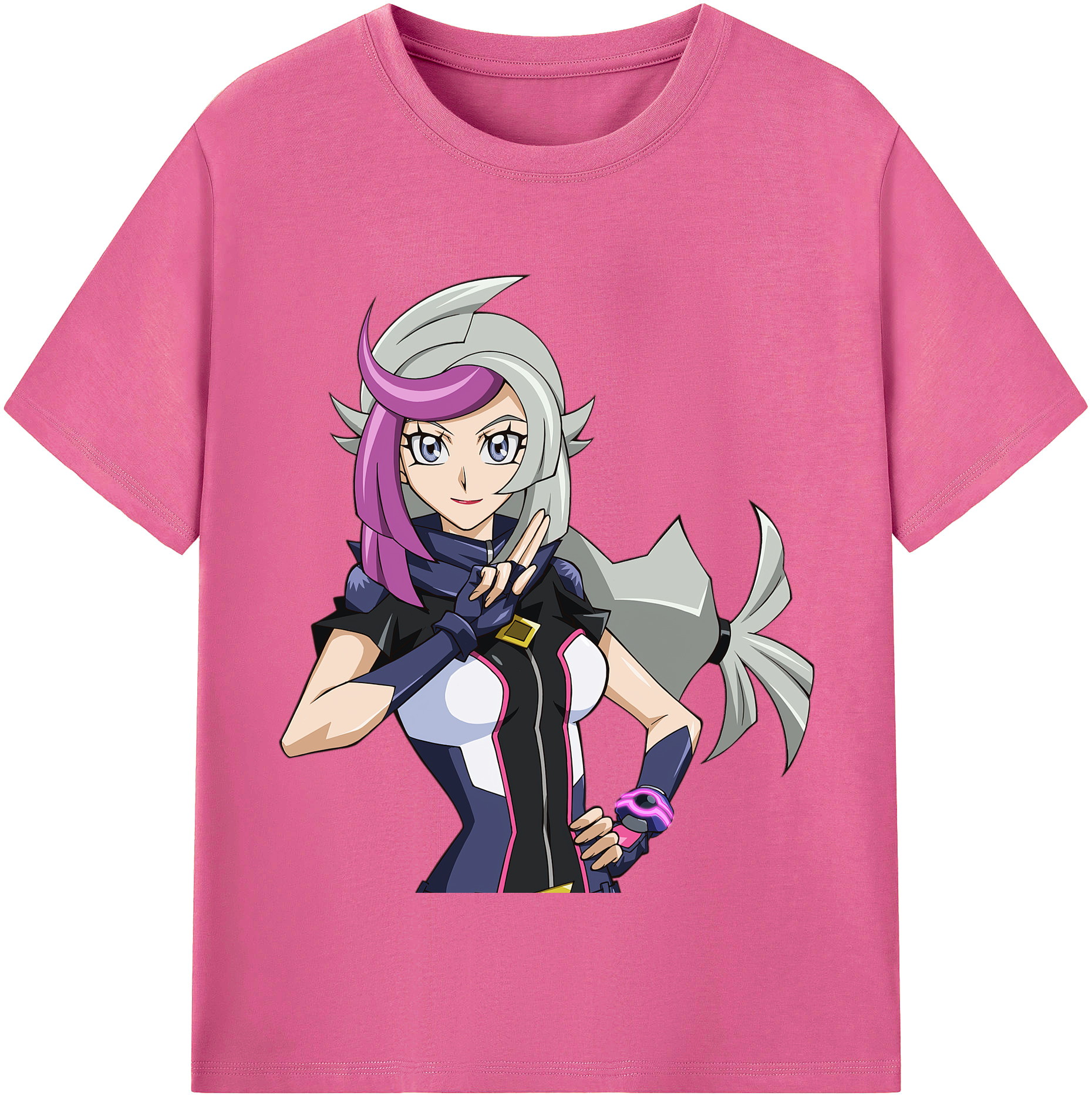 （画像用） 遊☆戯☆王 Yu-Gi-Oh! レディースカジュアルプリントTシャツ（綿100％）