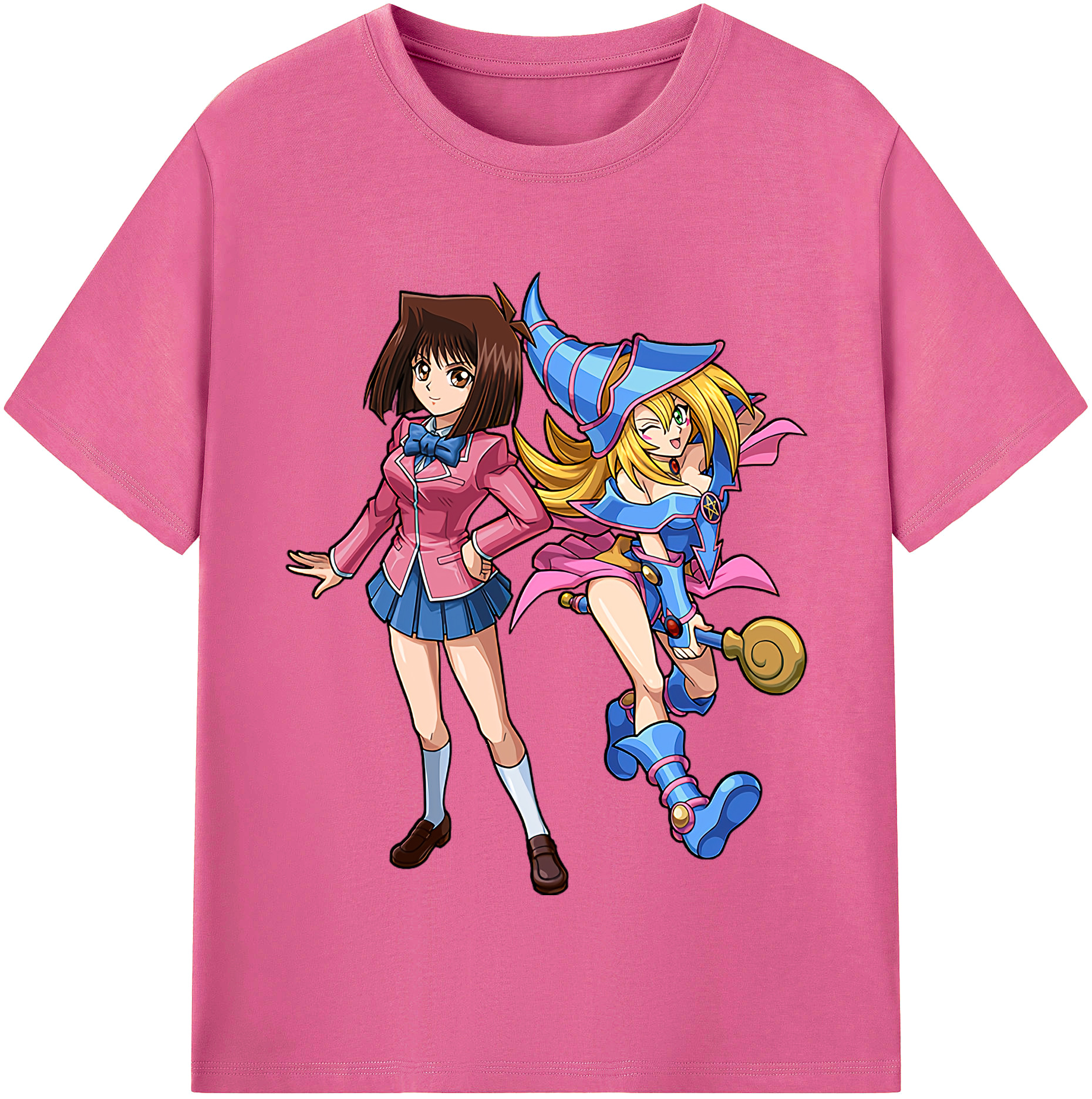 （画像用） 遊☆戯☆王 Yu-Gi-Oh! レディースカジュアルプリントTシャツ（綿100％）