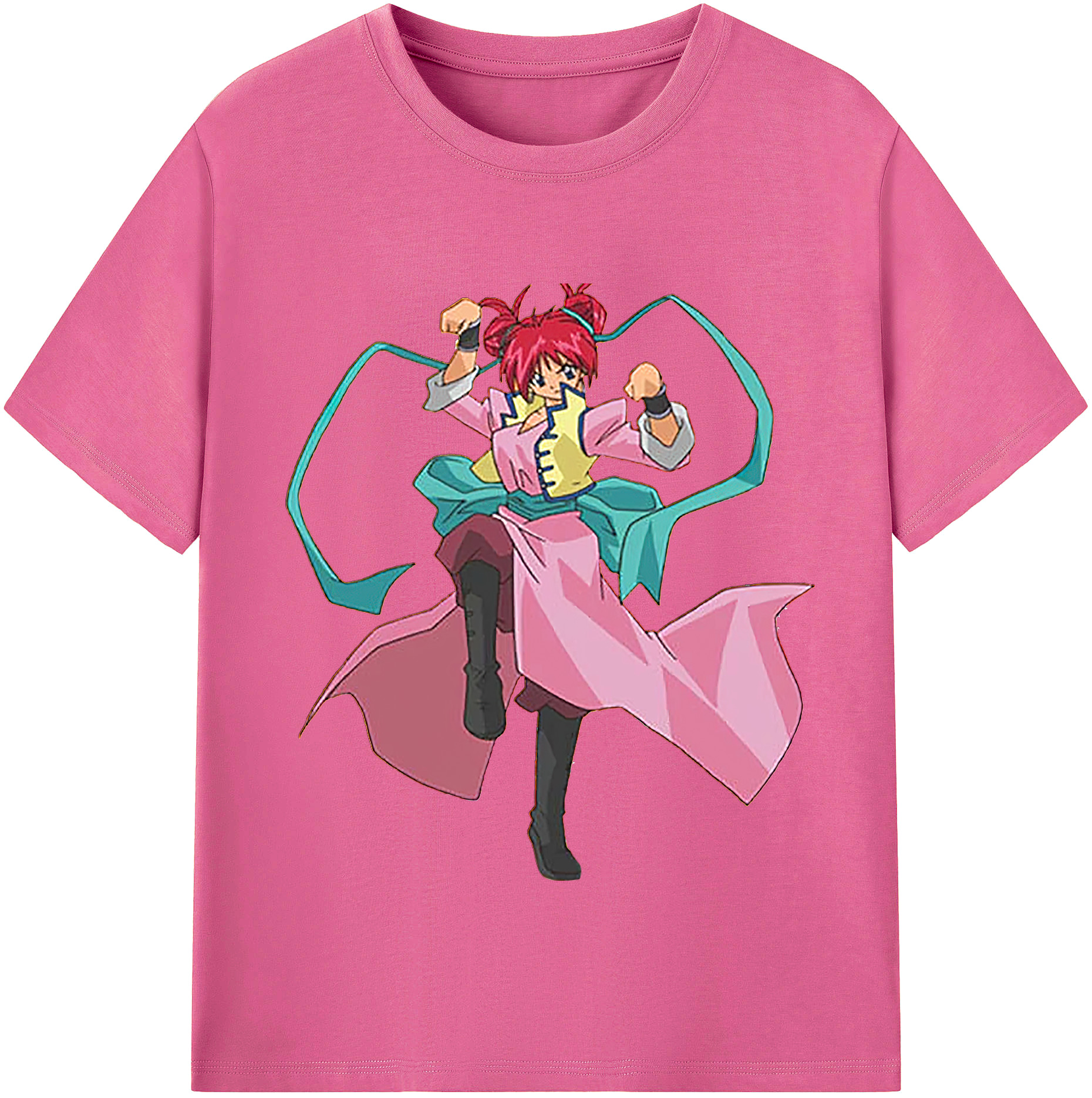 （画像用） 遊☆戯☆王 Yu-Gi-Oh! レディースカジュアルプリントTシャツ（綿100％）