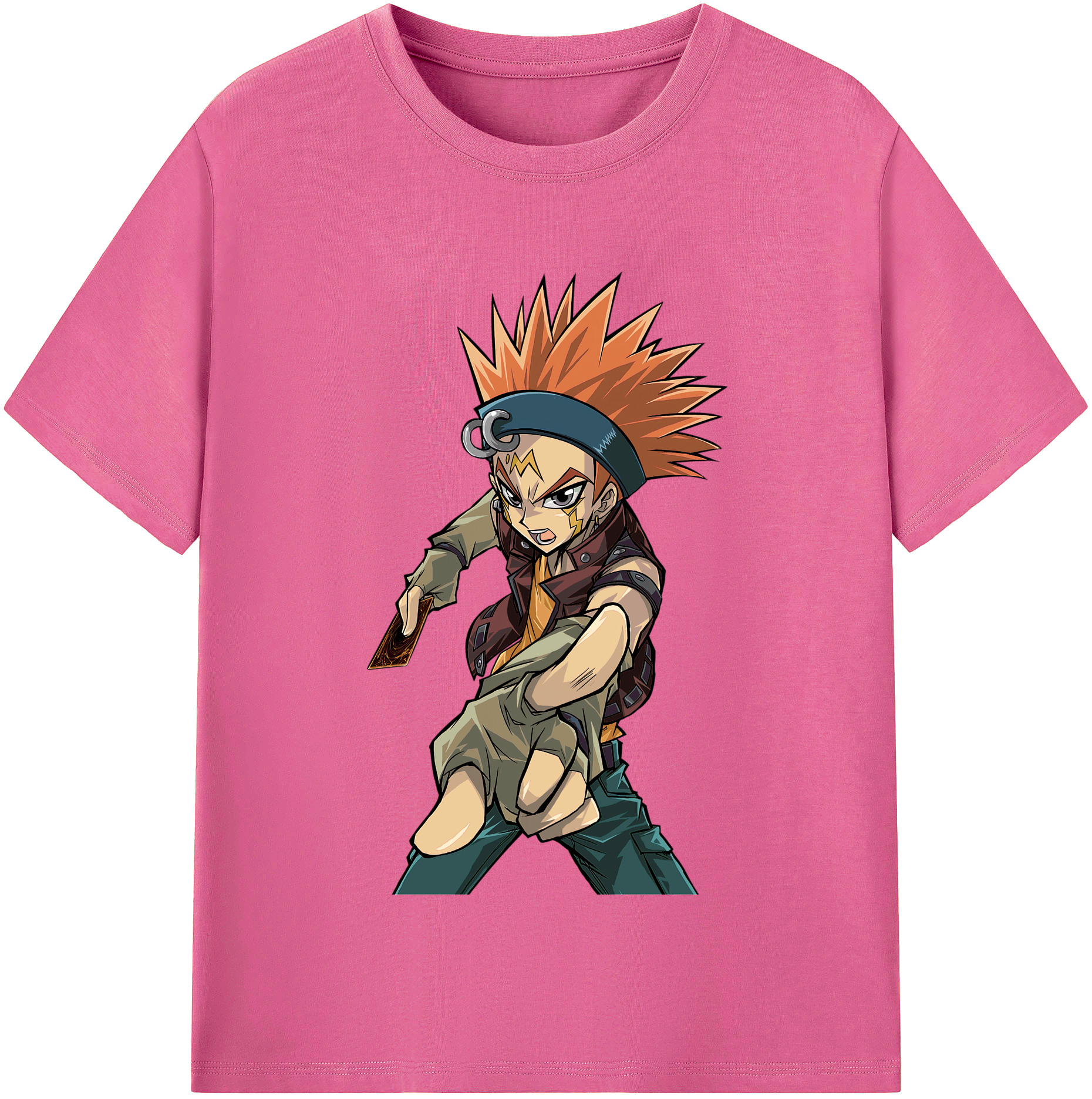 （画像用） 遊☆戯☆王 Yu-Gi-Oh! レディースカジュアルプリントTシャツ（綿100％）