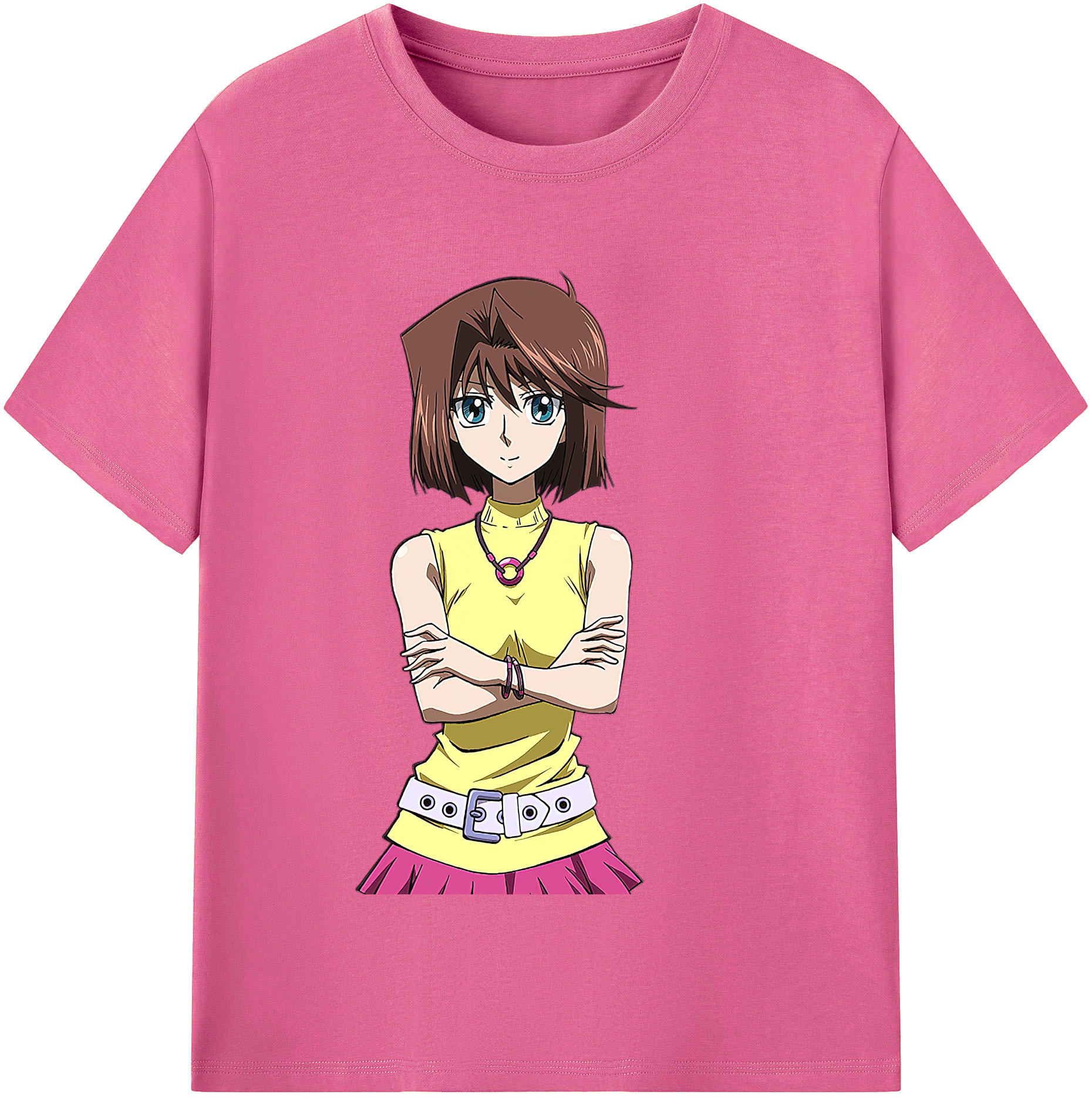 （画像用） 遊☆戯☆王 Yu-Gi-Oh! レディースカジュアルプリントTシャツ（綿100％）