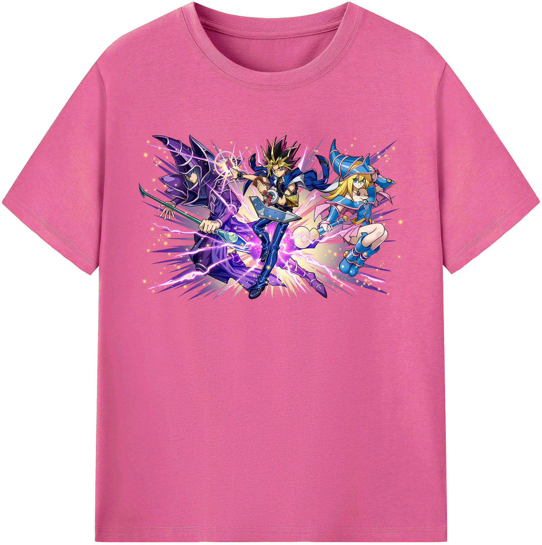 （画像用） 遊☆戯☆王 Yu-Gi-Oh! レディースカジュアルプリントTシャツ（綿100％）