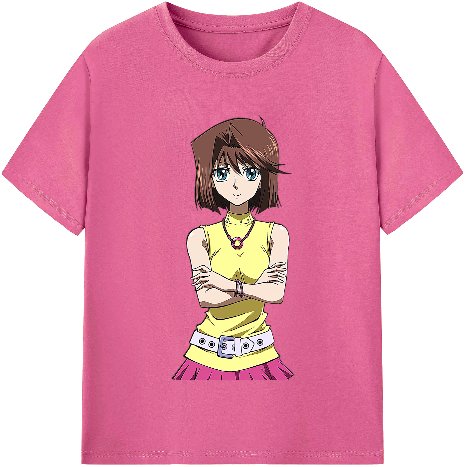 （画像用） 遊☆戯☆王 Yu-Gi-Oh! レディースカジュアルプリントTシャツ（綿100％）