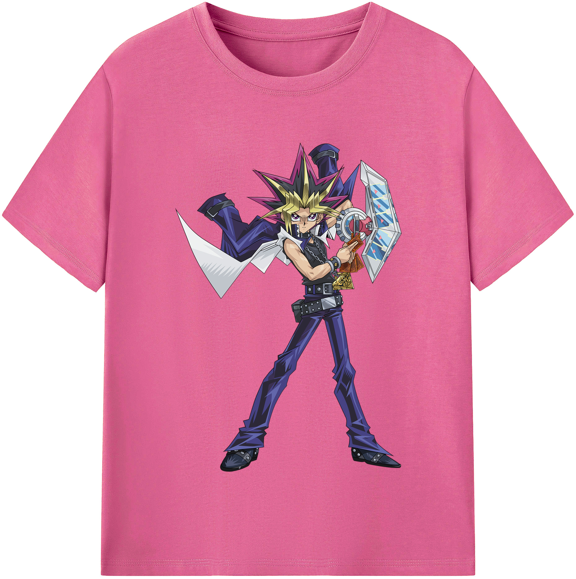 （画像用） 遊☆戯☆王 Yu-Gi-Oh! レディースカジュアルプリントTシャツ（綿100％）