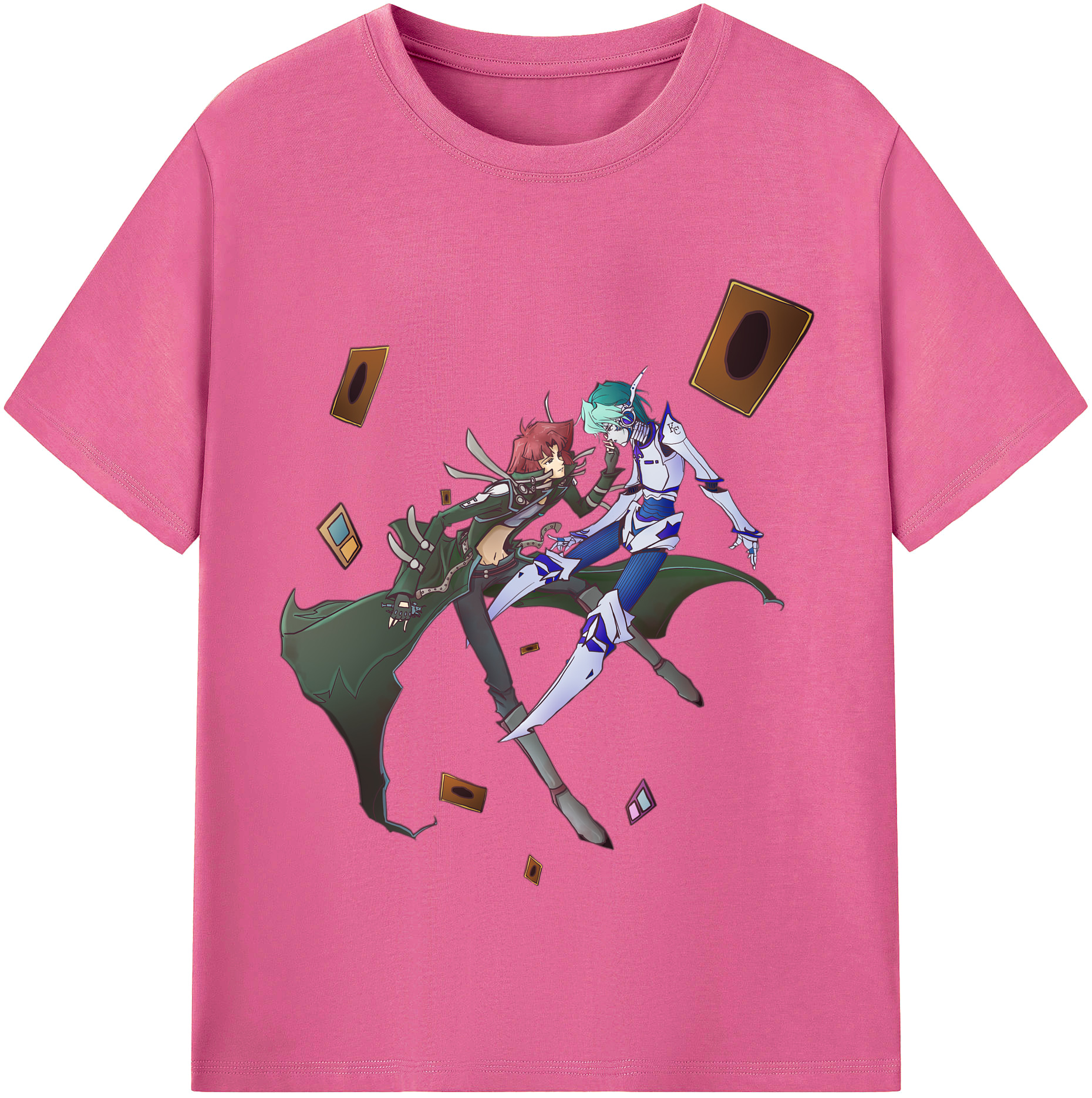 （画像用） 遊☆戯☆王 Yu-Gi-Oh! レディースカジュアルプリントTシャツ（綿100％）