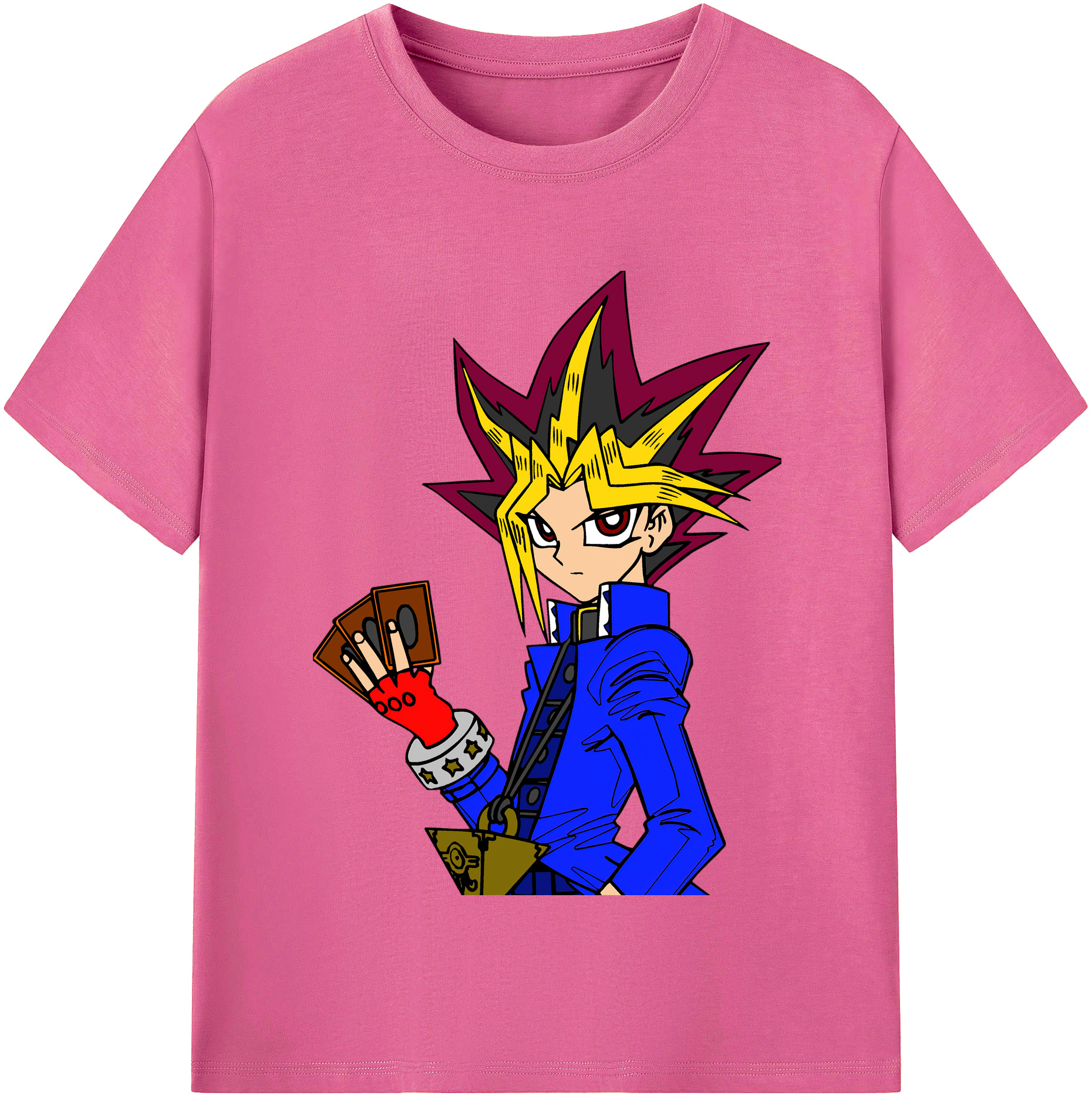 （画像用） 遊☆戯☆王 Yu-Gi-Oh! レディースカジュアルプリントTシャツ（綿100％）