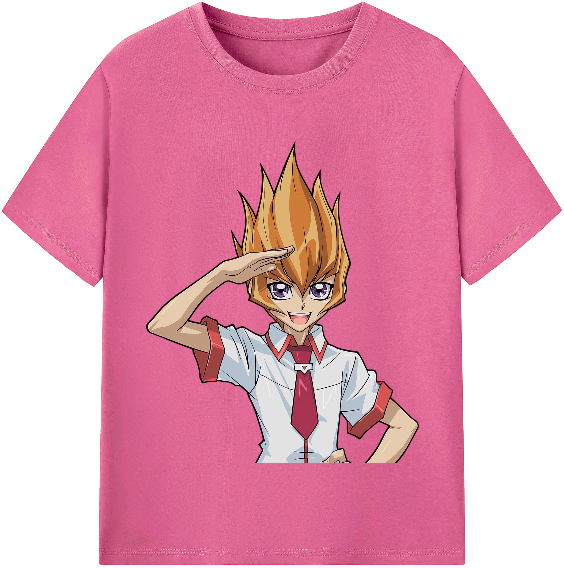 （画像用） 遊☆戯☆王 Yu-Gi-Oh! レディースカジュアルプリントTシャツ（綿100％）