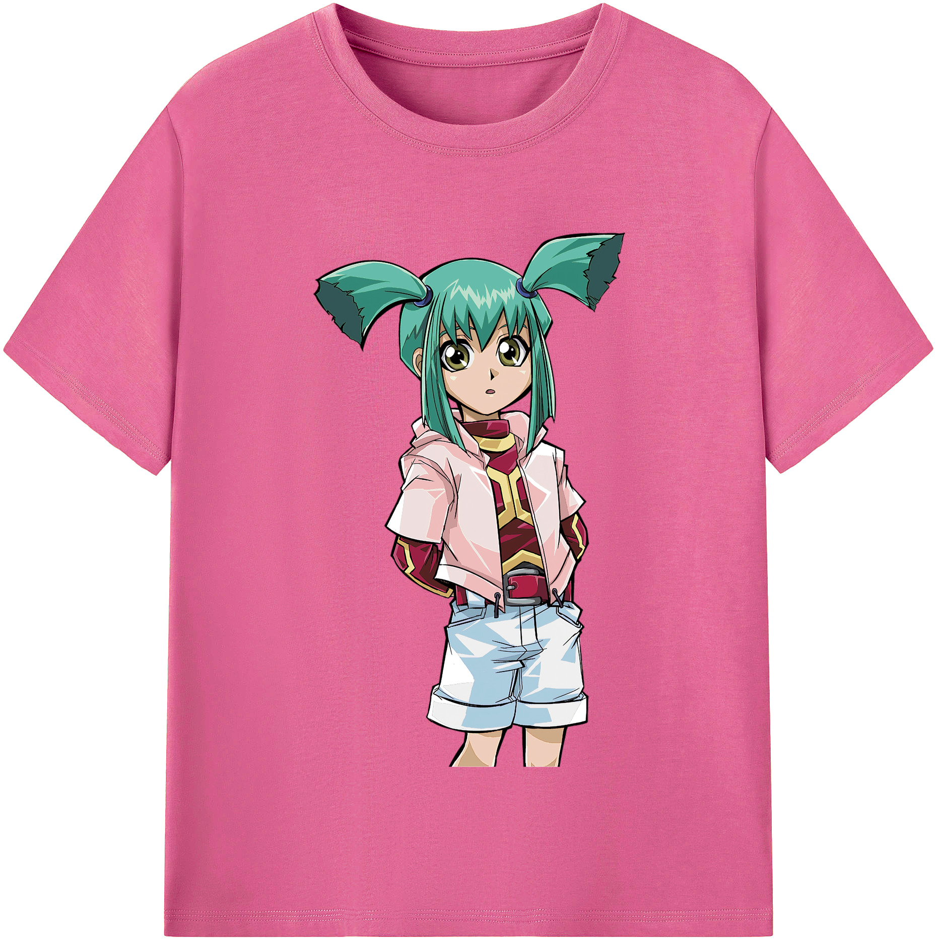 （画像用） 遊☆戯☆王 Yu-Gi-Oh! レディースカジュアルプリントTシャツ（綿100％）