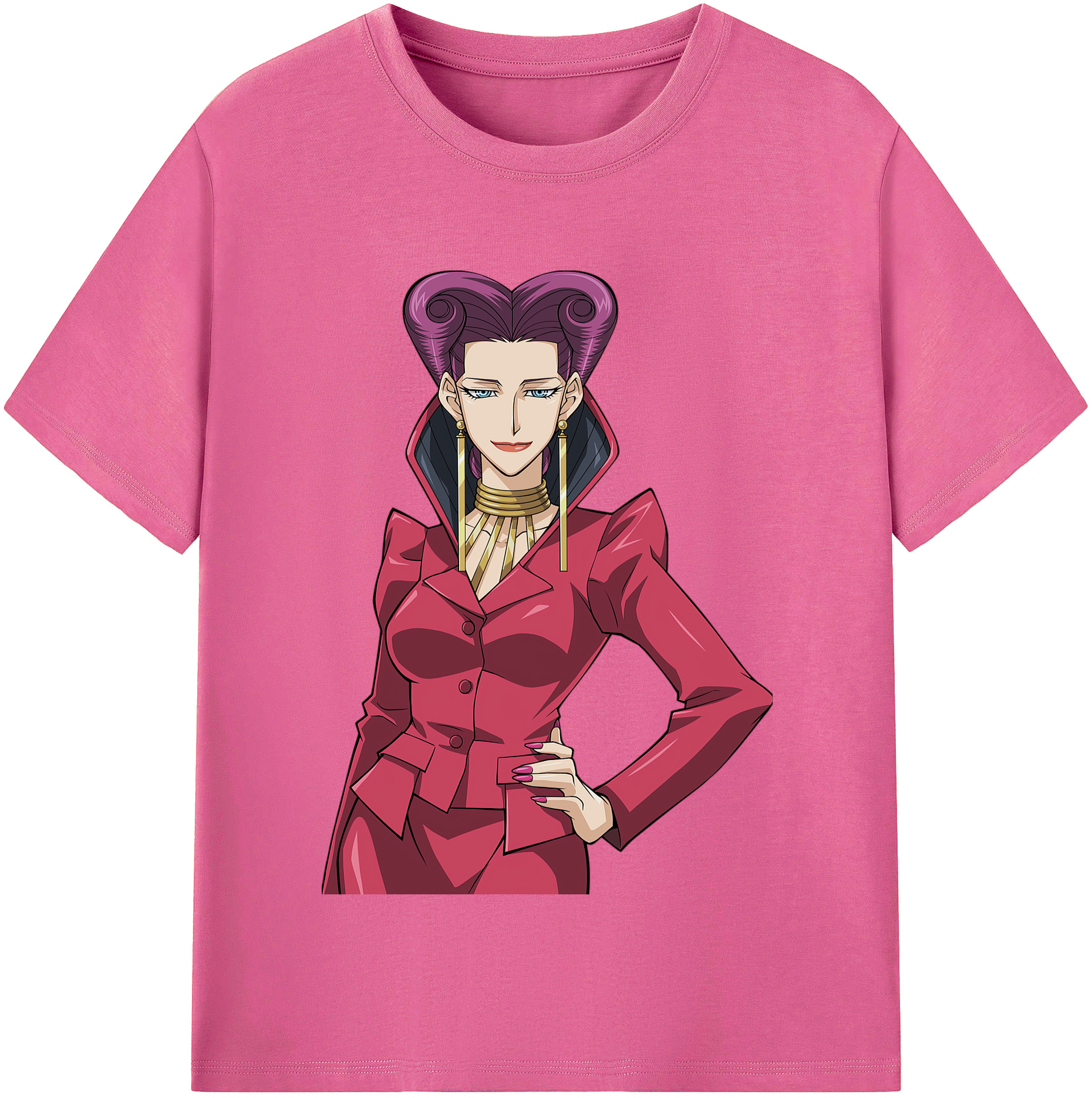 （画像用） 遊☆戯☆王 Yu-Gi-Oh! レディースカジュアルプリントTシャツ（綿100％）