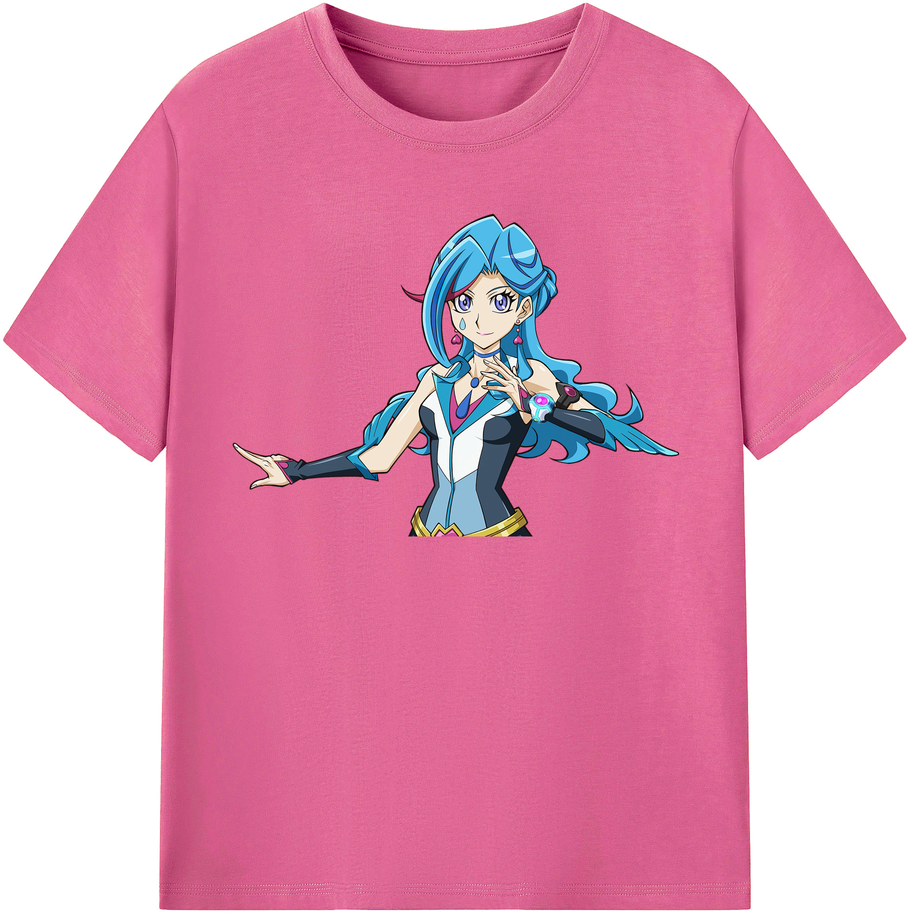 （画像用） 遊☆戯☆王 Yu-Gi-Oh! レディースカジュアルプリントTシャツ（綿100％）
