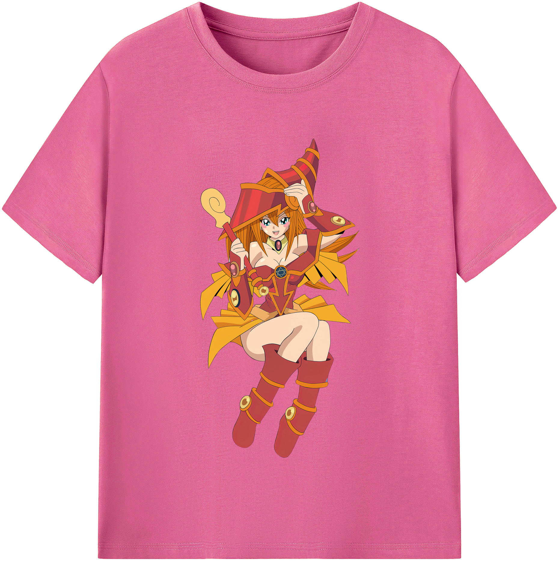 （画像用） 遊☆戯☆王 Yu-Gi-Oh! レディースカジュアルプリントTシャツ（綿100％）