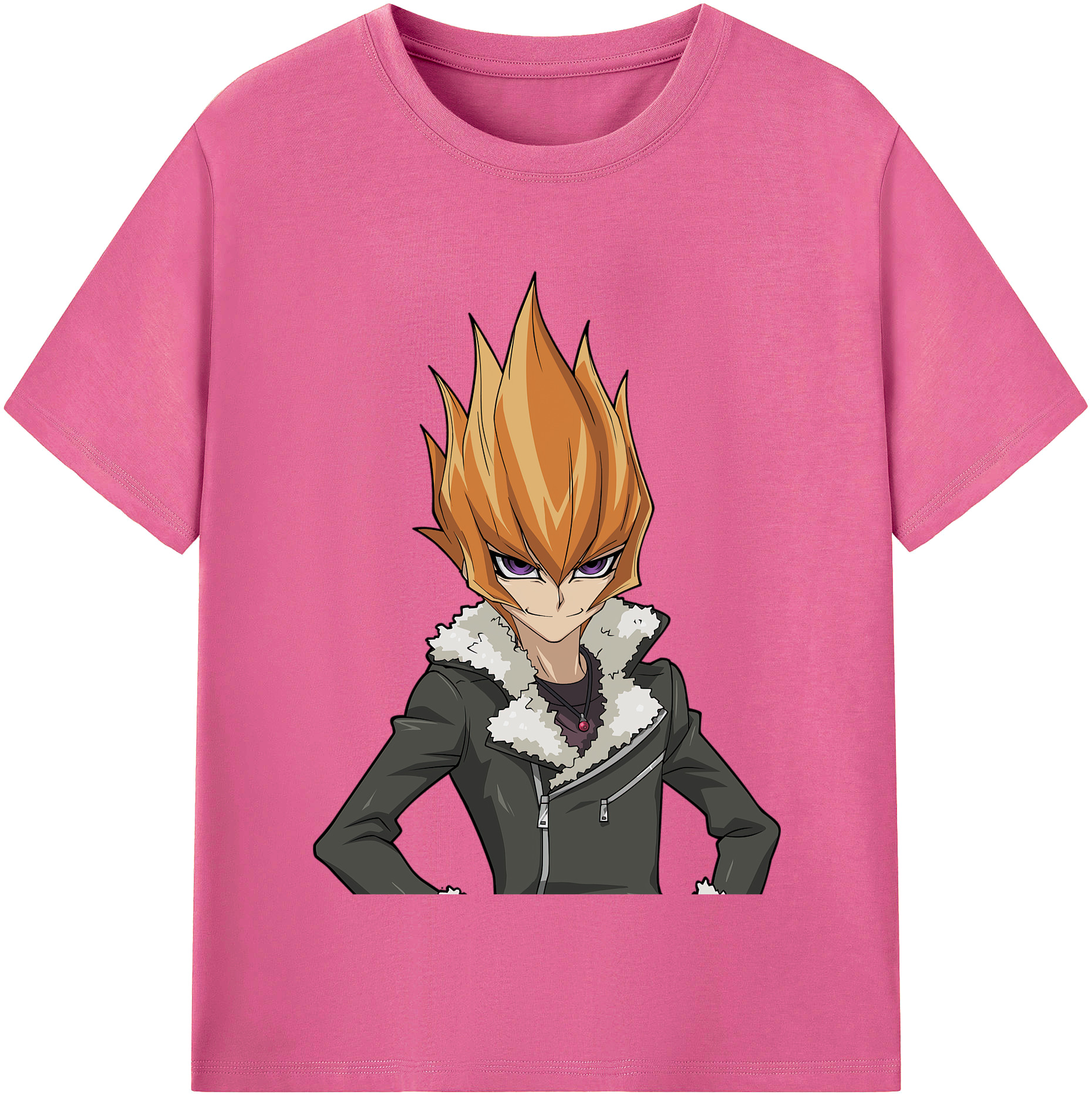（画像用） 遊☆戯☆王 Yu-Gi-Oh! レディースカジュアルプリントTシャツ（綿100％）