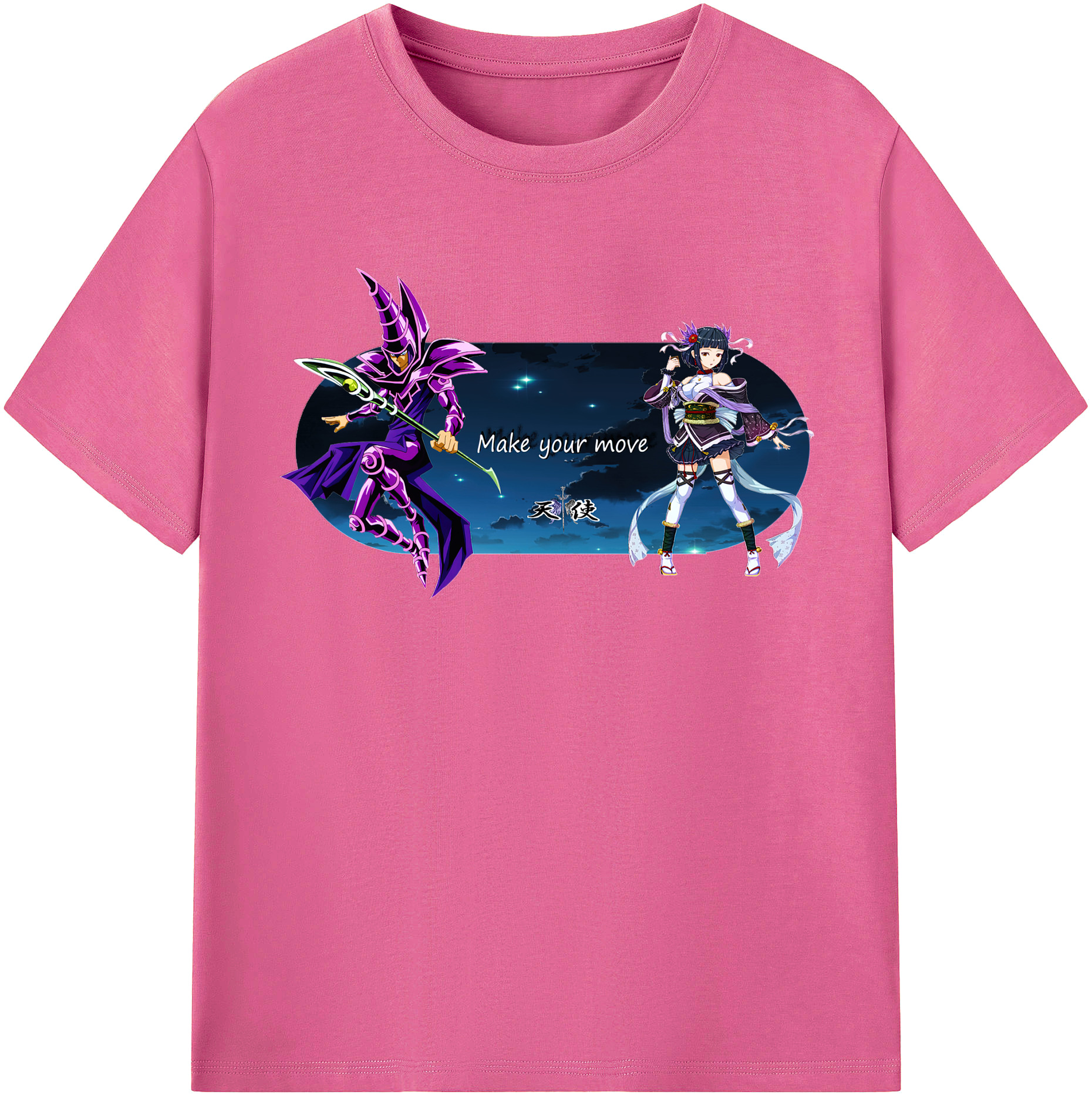 （画像用） 遊☆戯☆王 Yu-Gi-Oh! レディースカジュアルプリントTシャツ（綿100％）