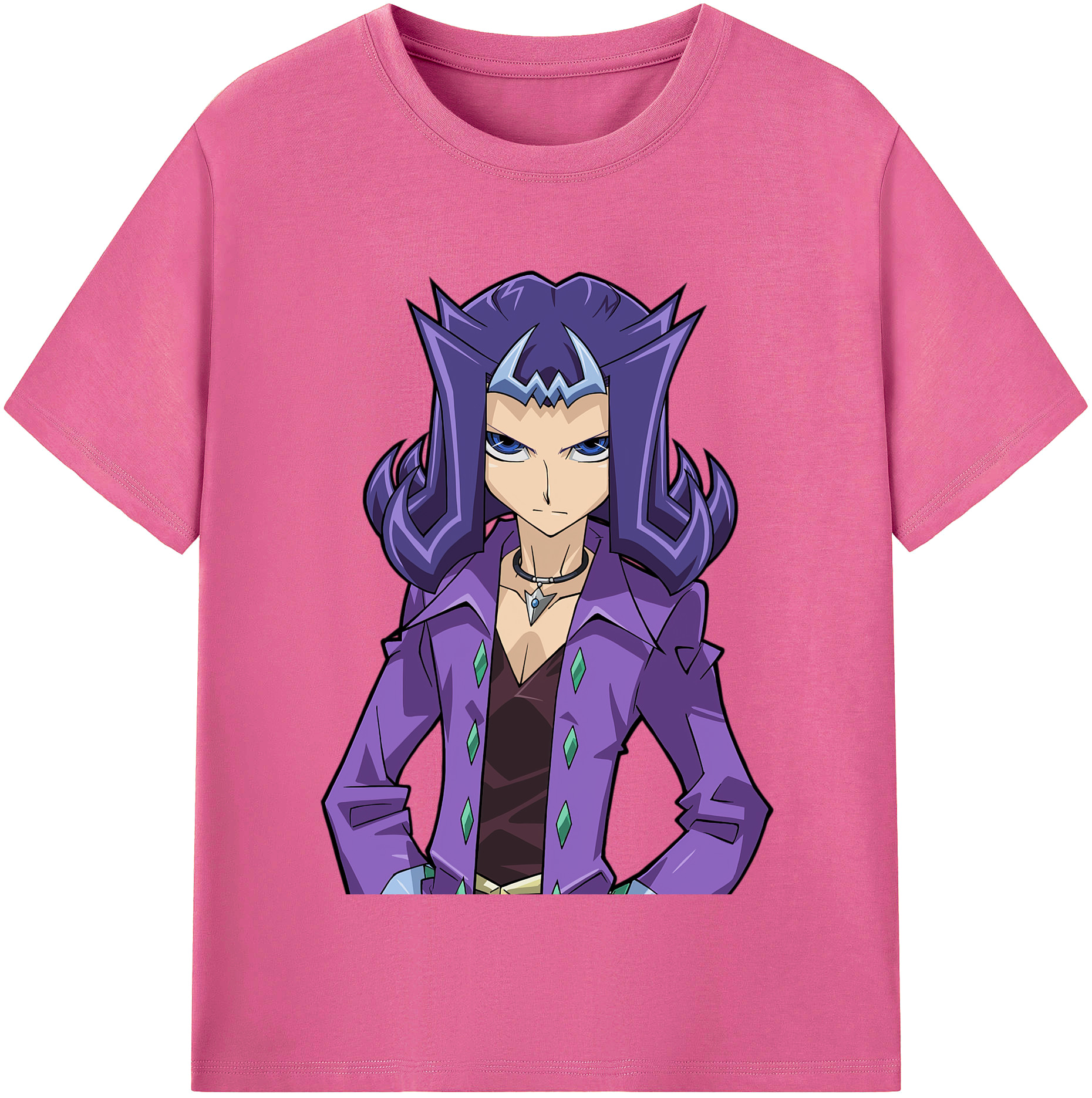 （画像用） 遊☆戯☆王 Yu-Gi-Oh! レディースカジュアルプリントTシャツ（綿100％）