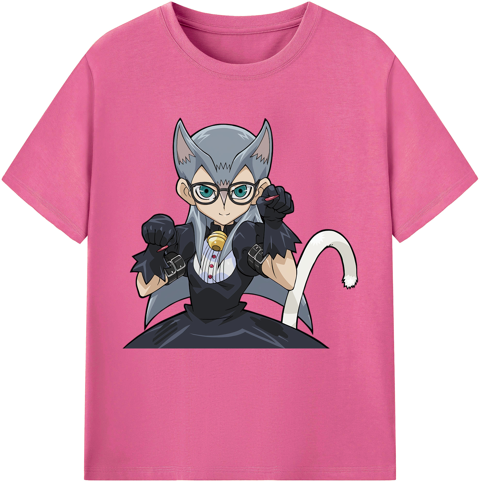 （画像用） 遊☆戯☆王 Yu-Gi-Oh! レディースカジュアルプリントTシャツ（綿100％）