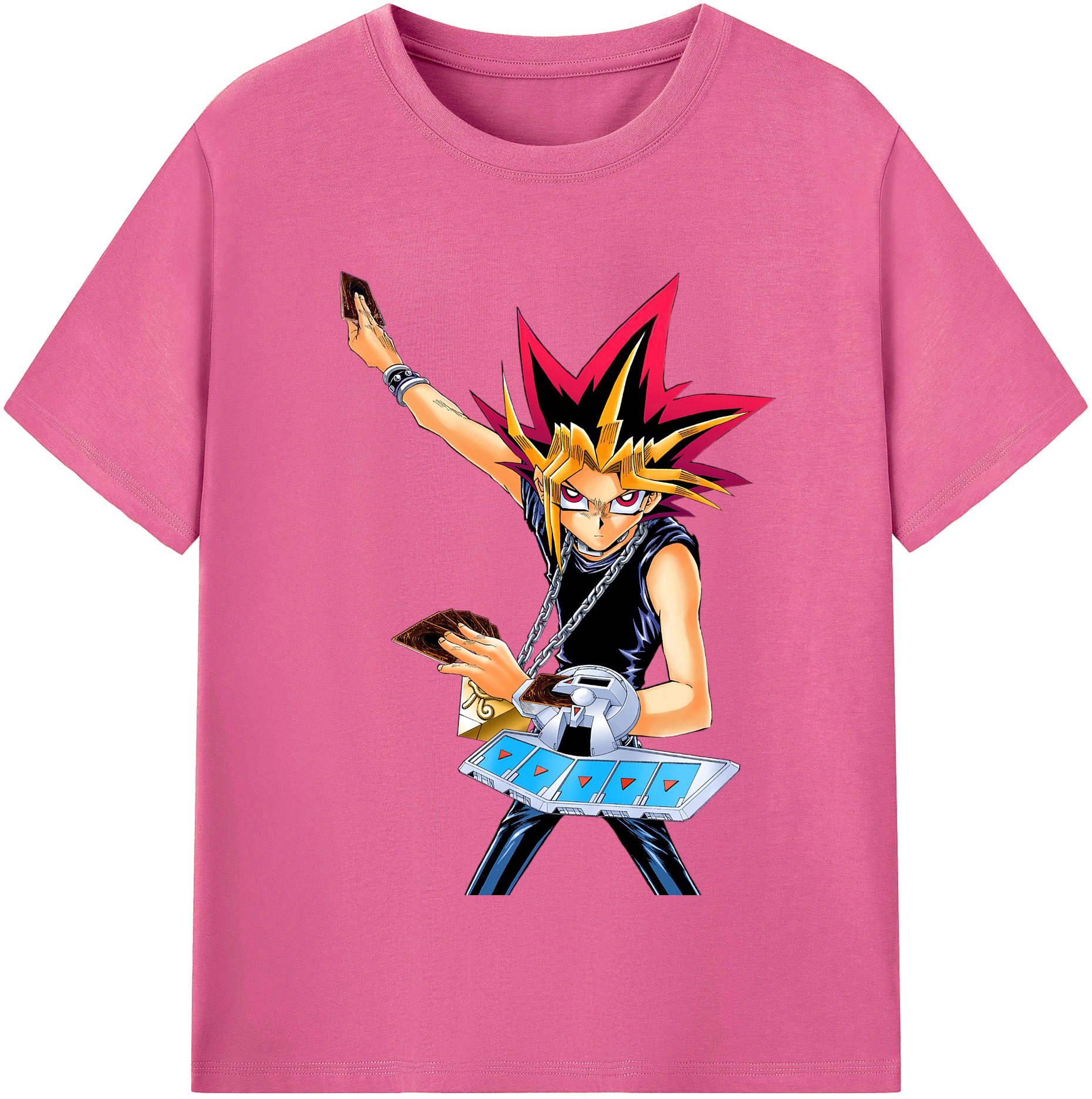 （画像用） 遊☆戯☆王 Yu-Gi-Oh! レディースカジュアルプリントTシャツ（綿100％）