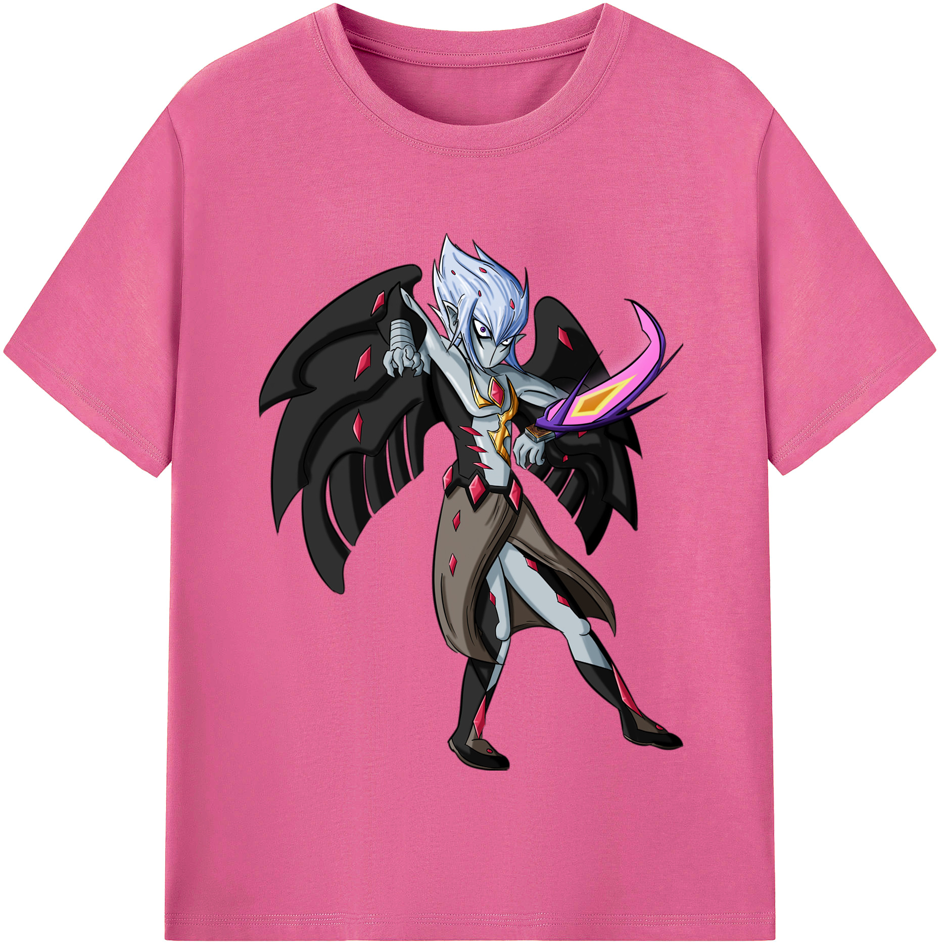 （画像用） 遊☆戯☆王 Yu-Gi-Oh! レディースカジュアルプリントTシャツ（綿100％）