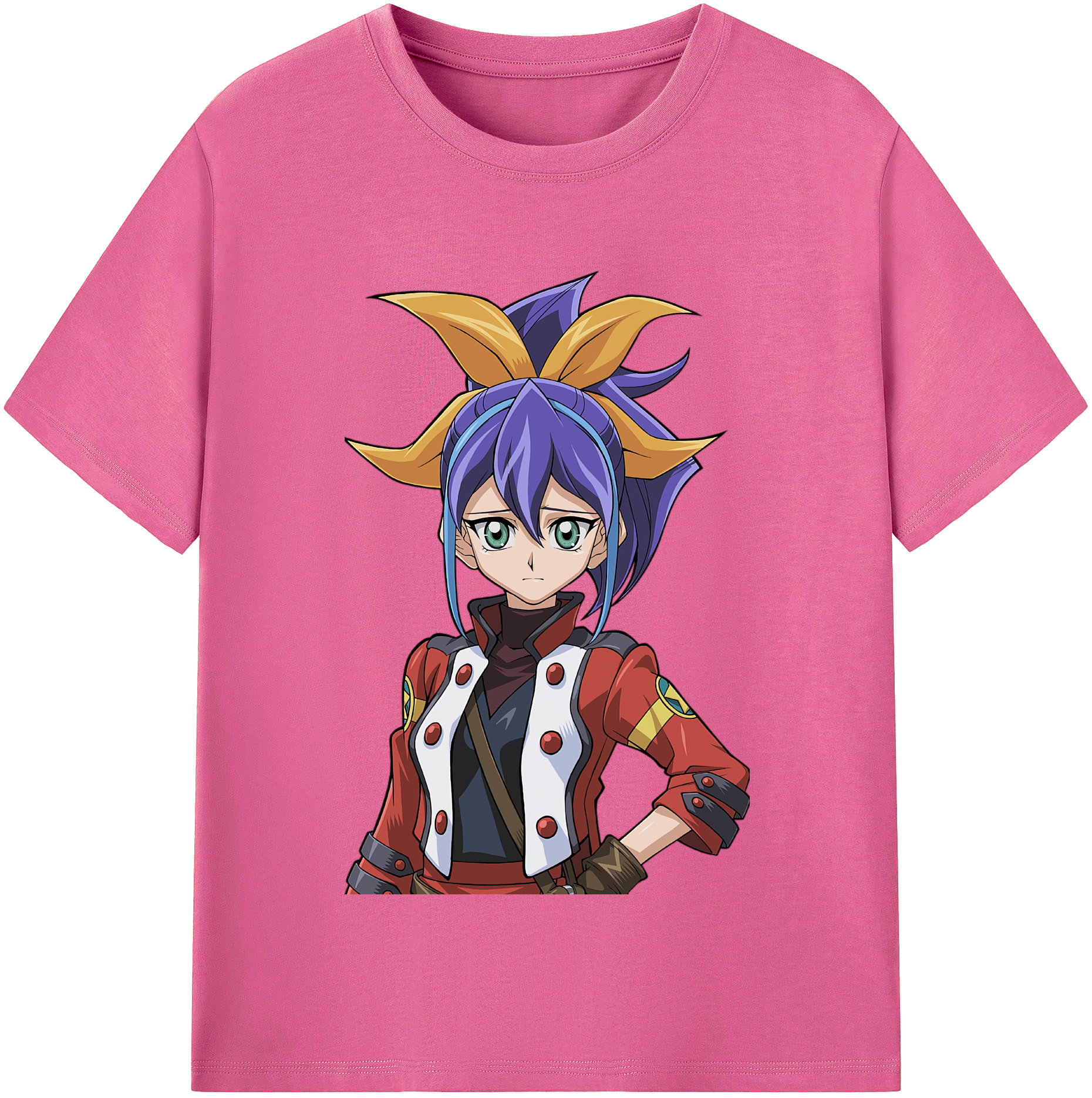 （画像用） 遊☆戯☆王 Yu-Gi-Oh! レディースカジュアルプリントTシャツ（綿100％）