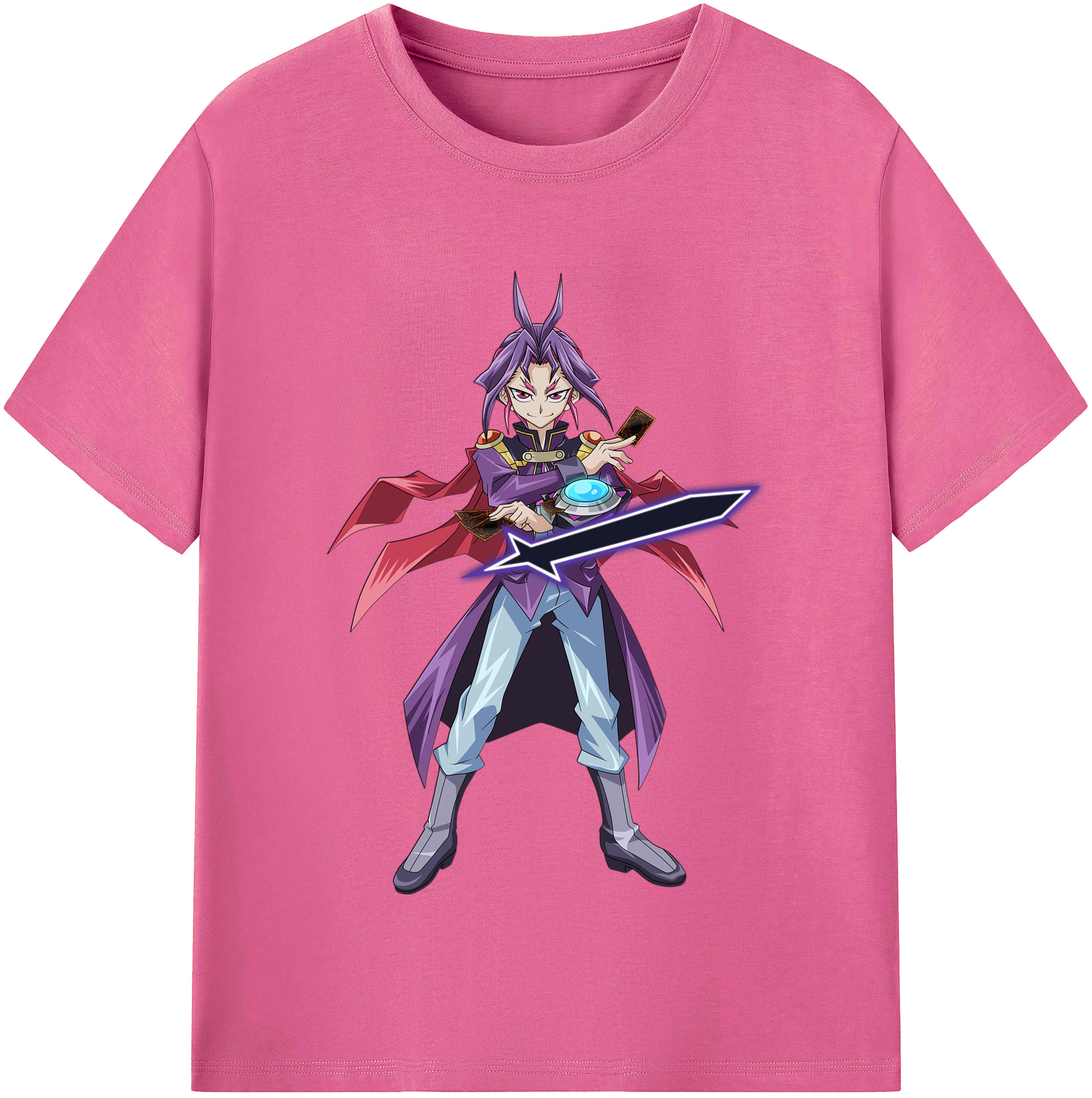 （画像用） 遊☆戯☆王 Yu-Gi-Oh! レディースカジュアルプリントTシャツ（綿100％）