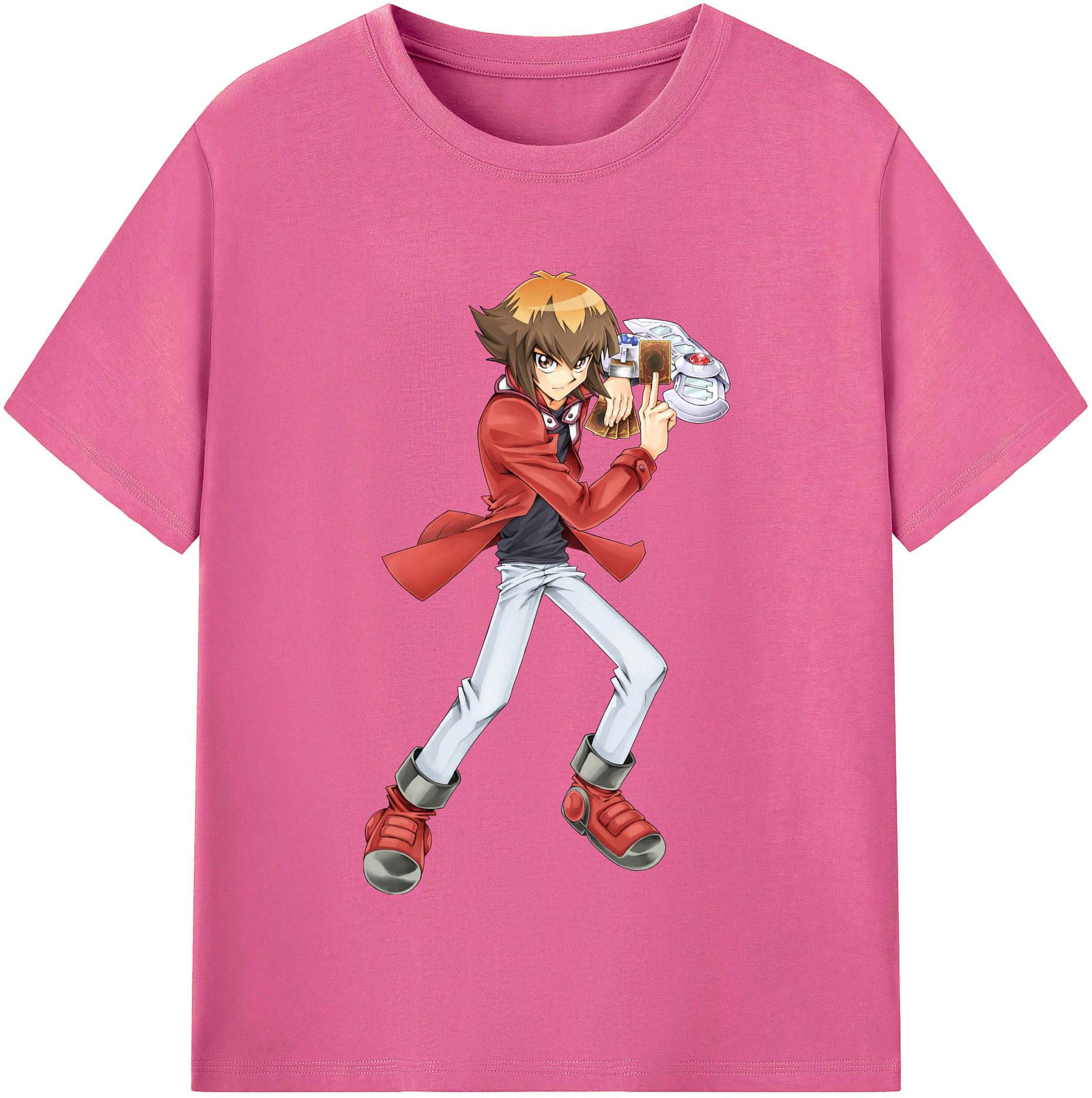 （画像用） 遊☆戯☆王 Yu-Gi-Oh! レディースカジュアルプリントTシャツ（綿100％）