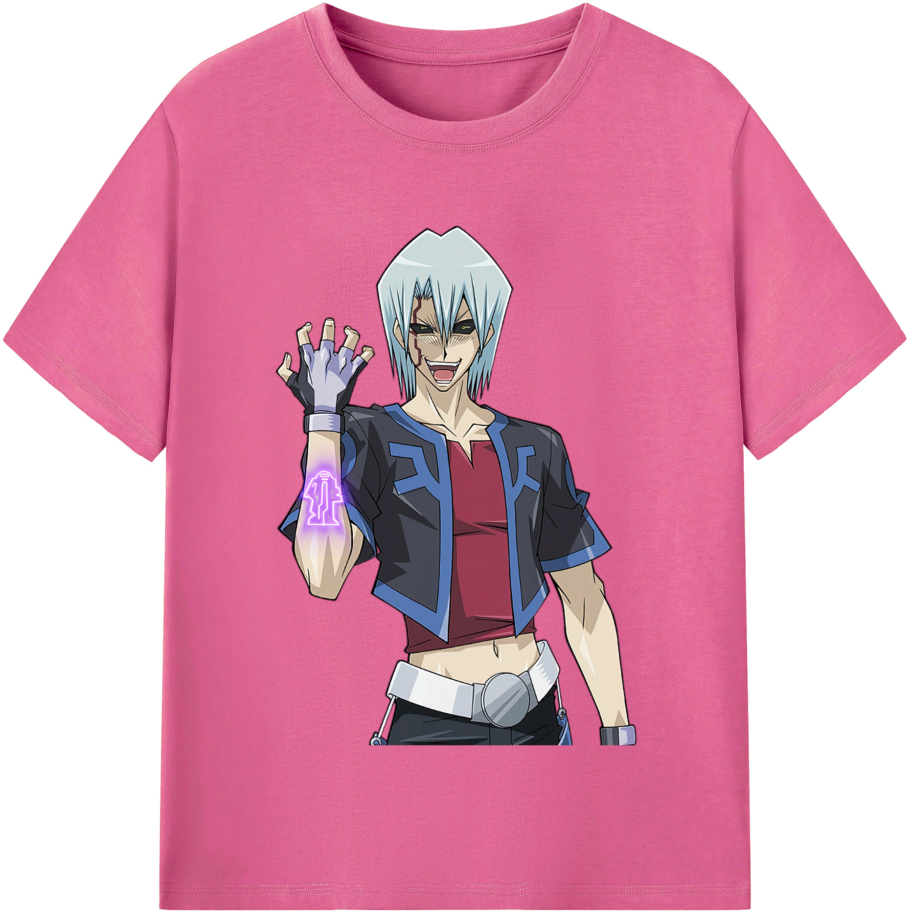 （画像用） 遊☆戯☆王 Yu-Gi-Oh! レディースカジュアルプリントTシャツ（綿100％）