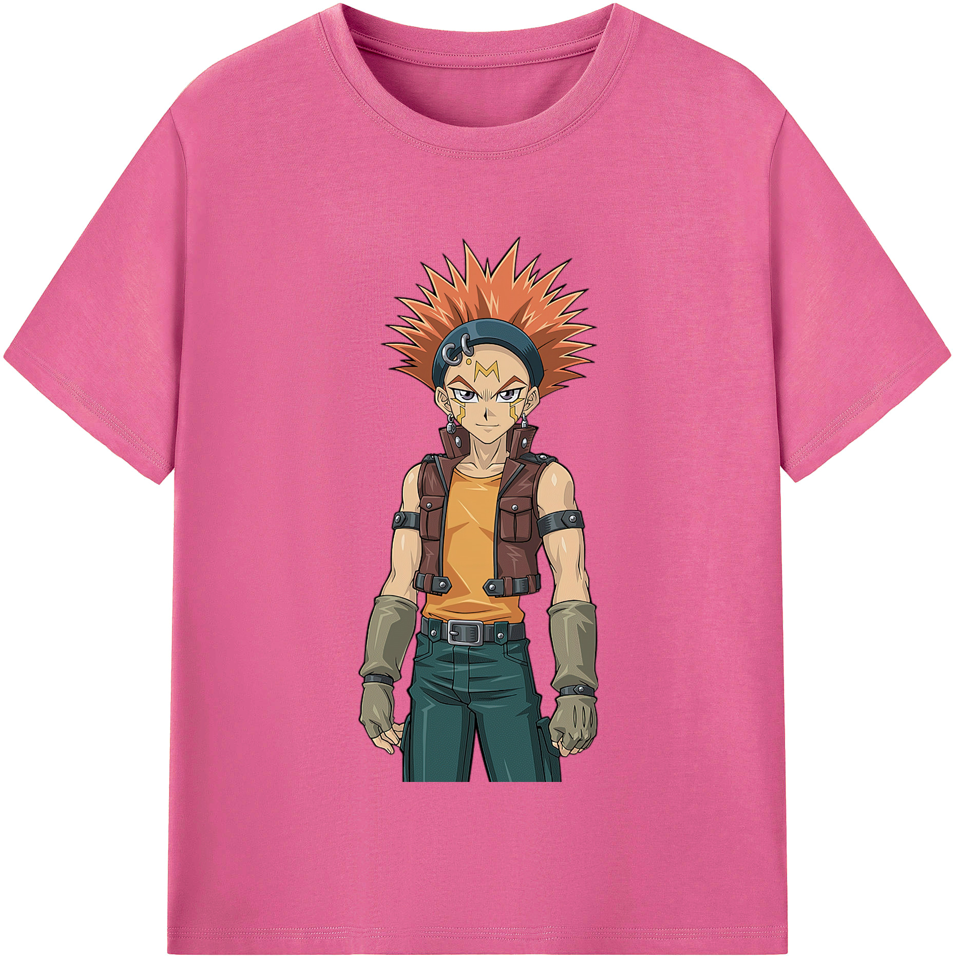 （画像用） 遊☆戯☆王 Yu-Gi-Oh! レディースカジュアルプリントTシャツ（綿100％）