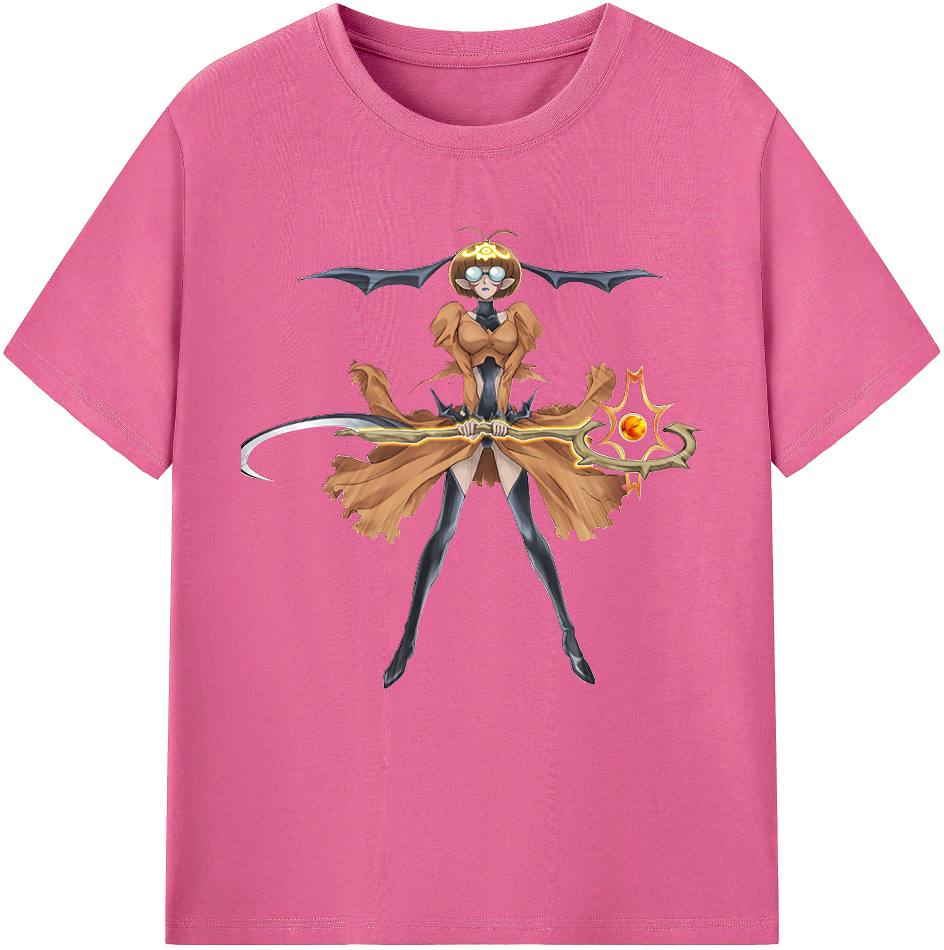 （画像用） 遊☆戯☆王 Yu-Gi-Oh! レディースカジュアルプリントTシャツ（綿100％）