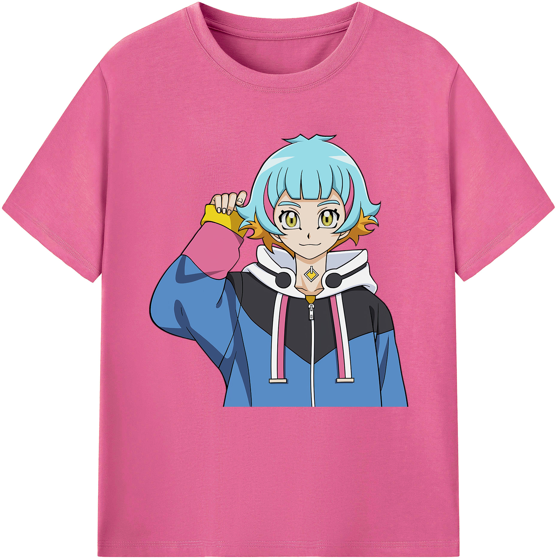 （画像用） 遊☆戯☆王 Yu-Gi-Oh! レディースカジュアルプリントTシャツ（綿100％）