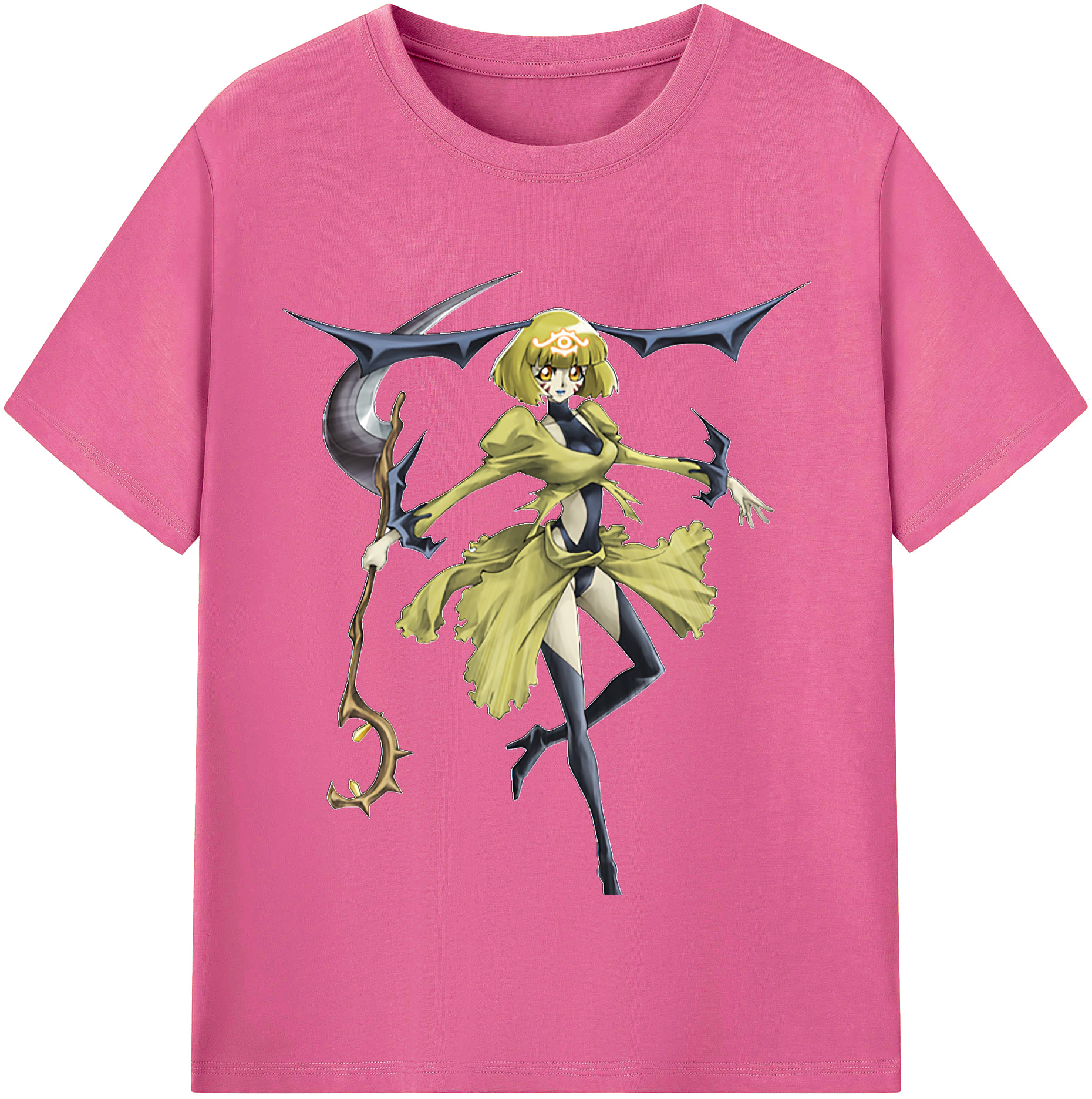 （画像用） 遊☆戯☆王 Yu-Gi-Oh! レディースカジュアルプリントTシャツ（綿100％）