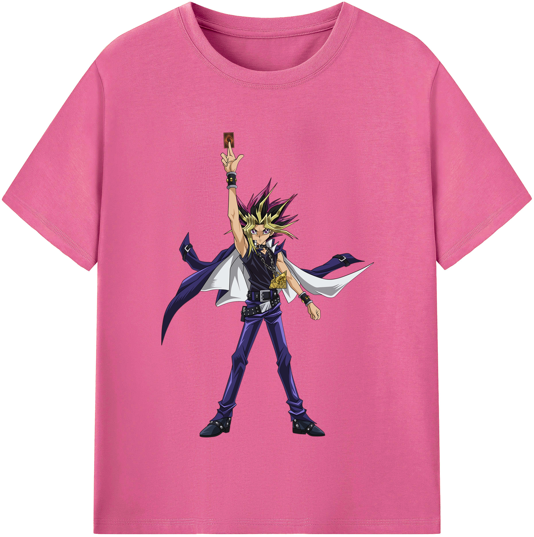 （画像用） 遊☆戯☆王 Yu-Gi-Oh! レディースカジュアルプリントTシャツ（綿100％）