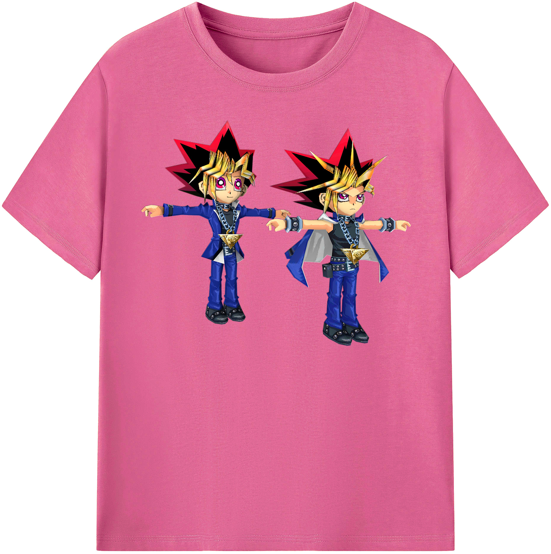 （画像用） 遊☆戯☆王 Yu-Gi-Oh! レディースカジュアルプリントTシャツ（綿100％）