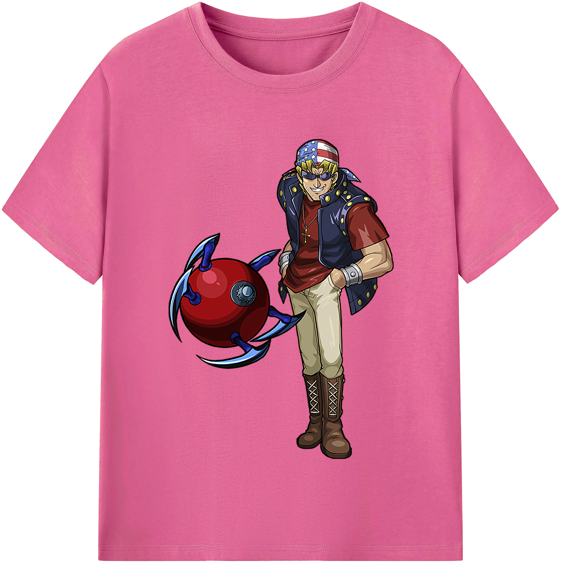 （画像用） 遊☆戯☆王 Yu-Gi-Oh! レディースカジュアルプリントTシャツ（綿100％）