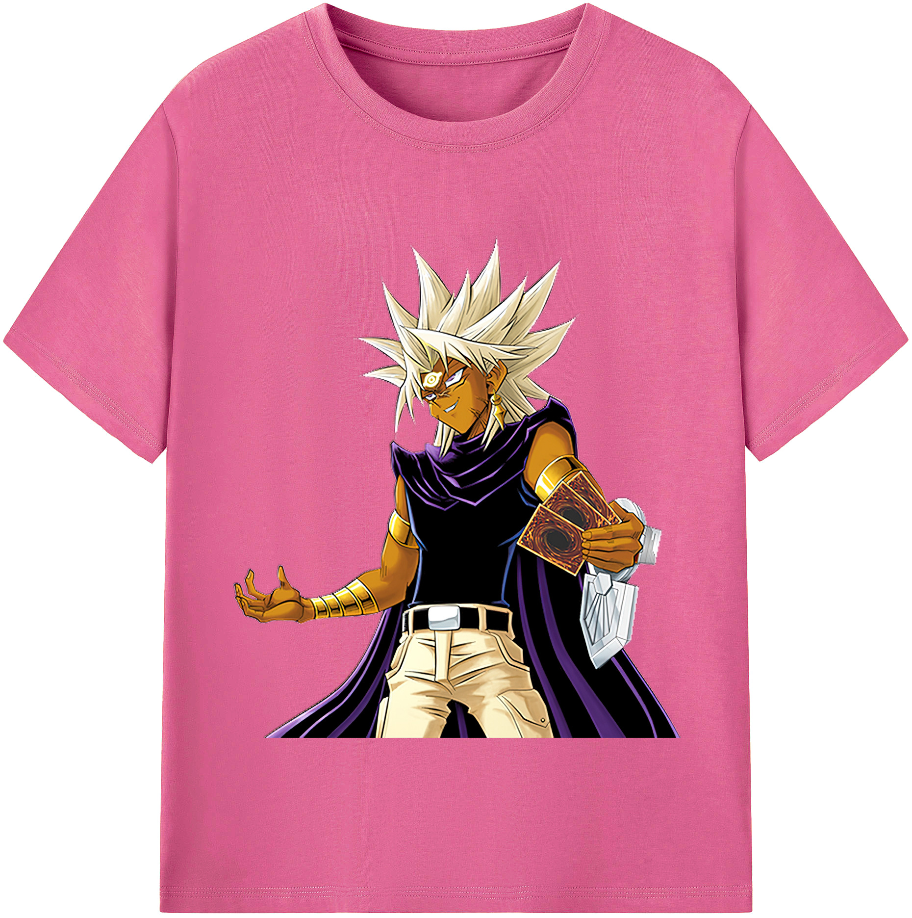 （画像用） 遊☆戯☆王 Yu-Gi-Oh! レディースカジュアルプリントTシャツ（綿100％）
