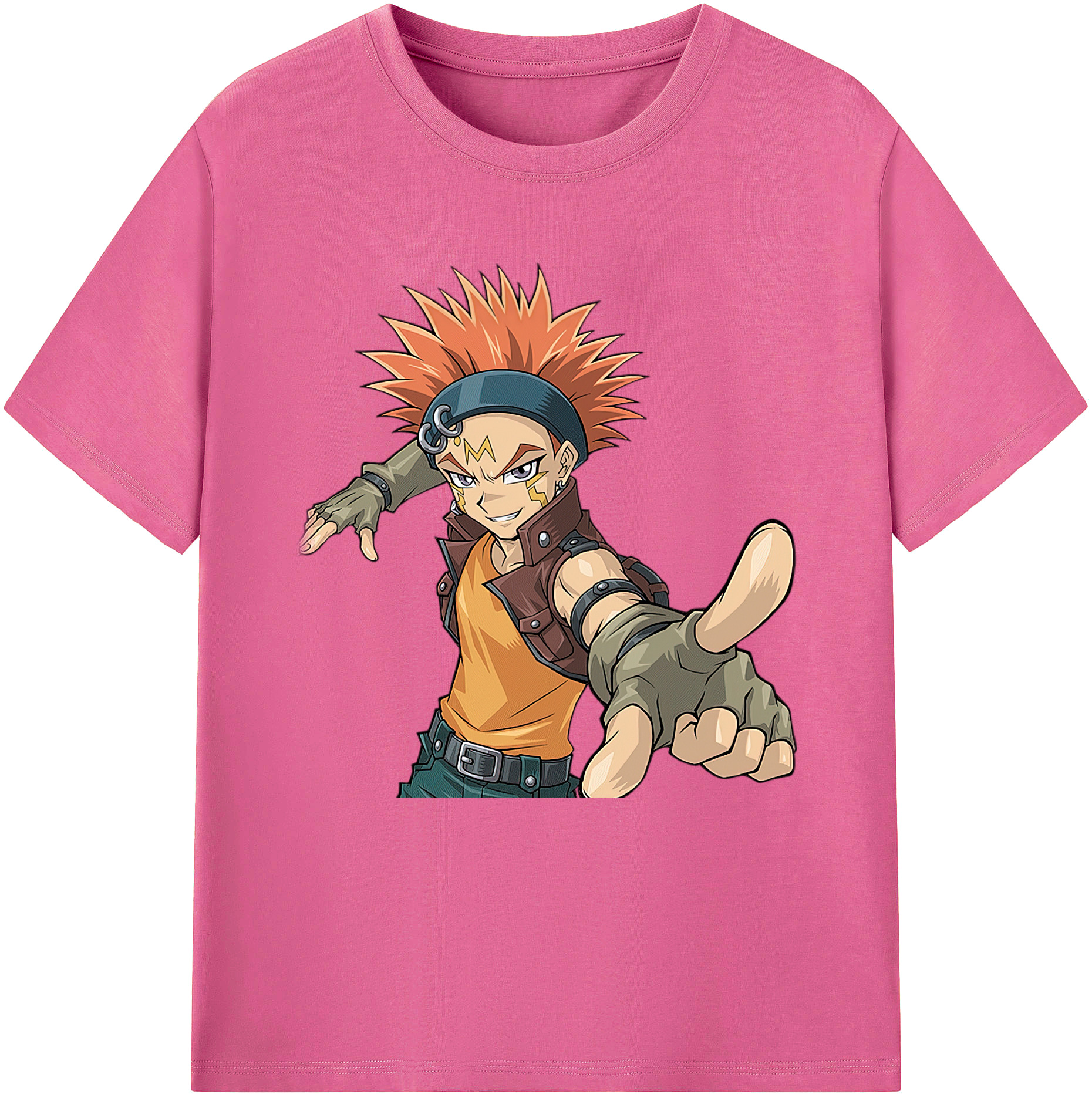 （画像用） 遊☆戯☆王 Yu-Gi-Oh! レディースカジュアルプリントTシャツ（綿100％）
