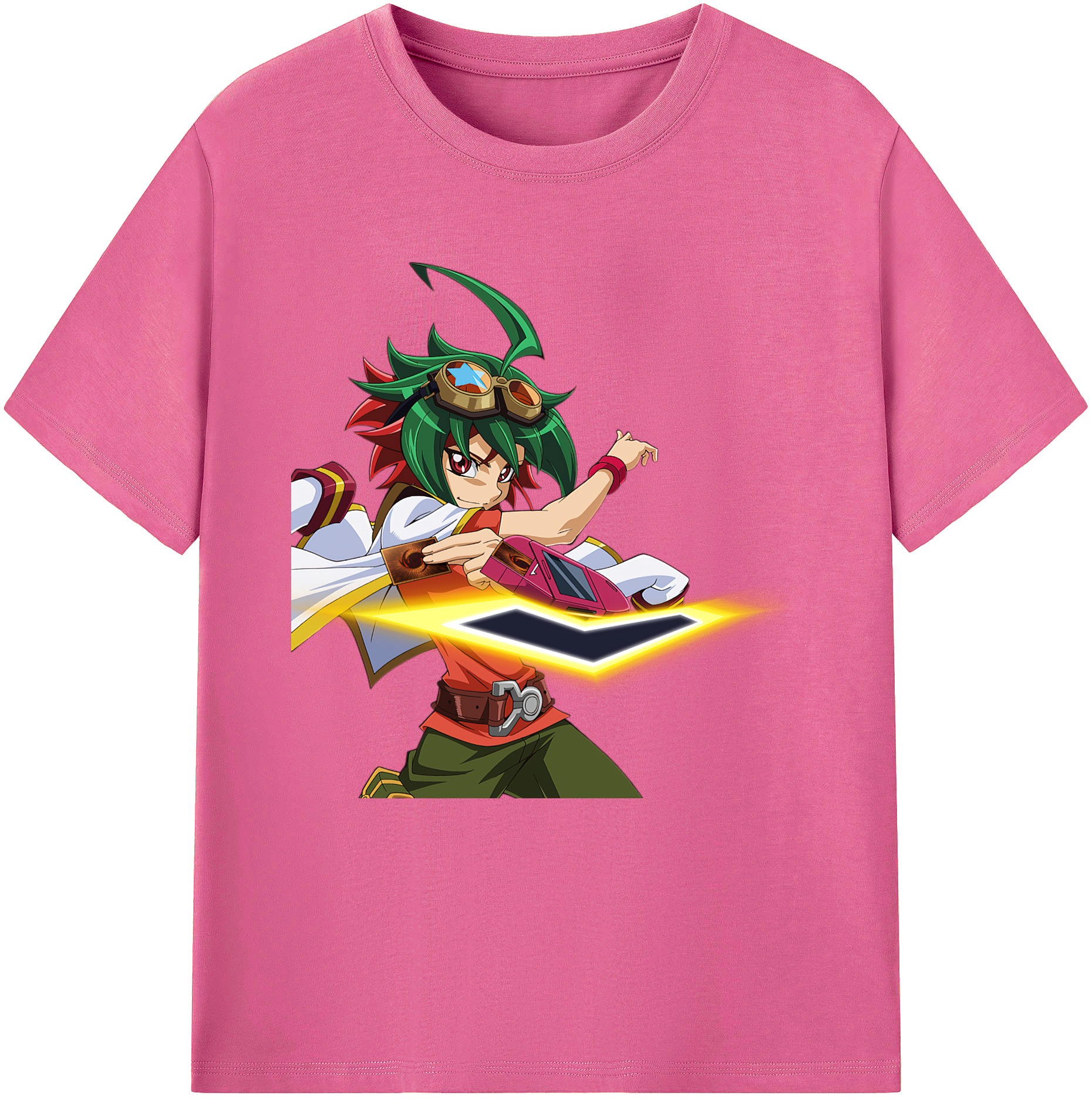 （画像用） 遊☆戯☆王 Yu-Gi-Oh! レディースカジュアルプリントTシャツ（綿100％）